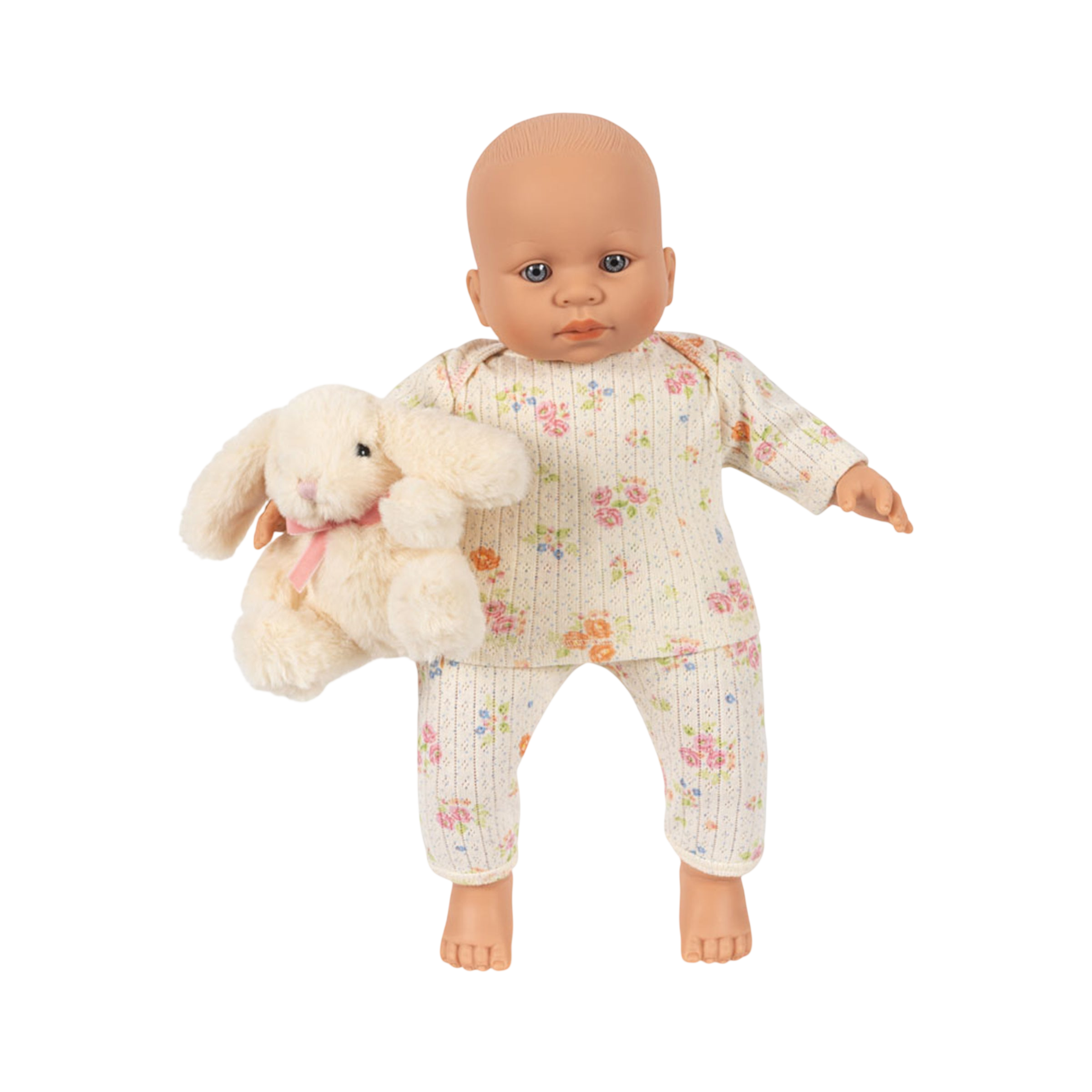 Puppe mit Teddy Nonoka