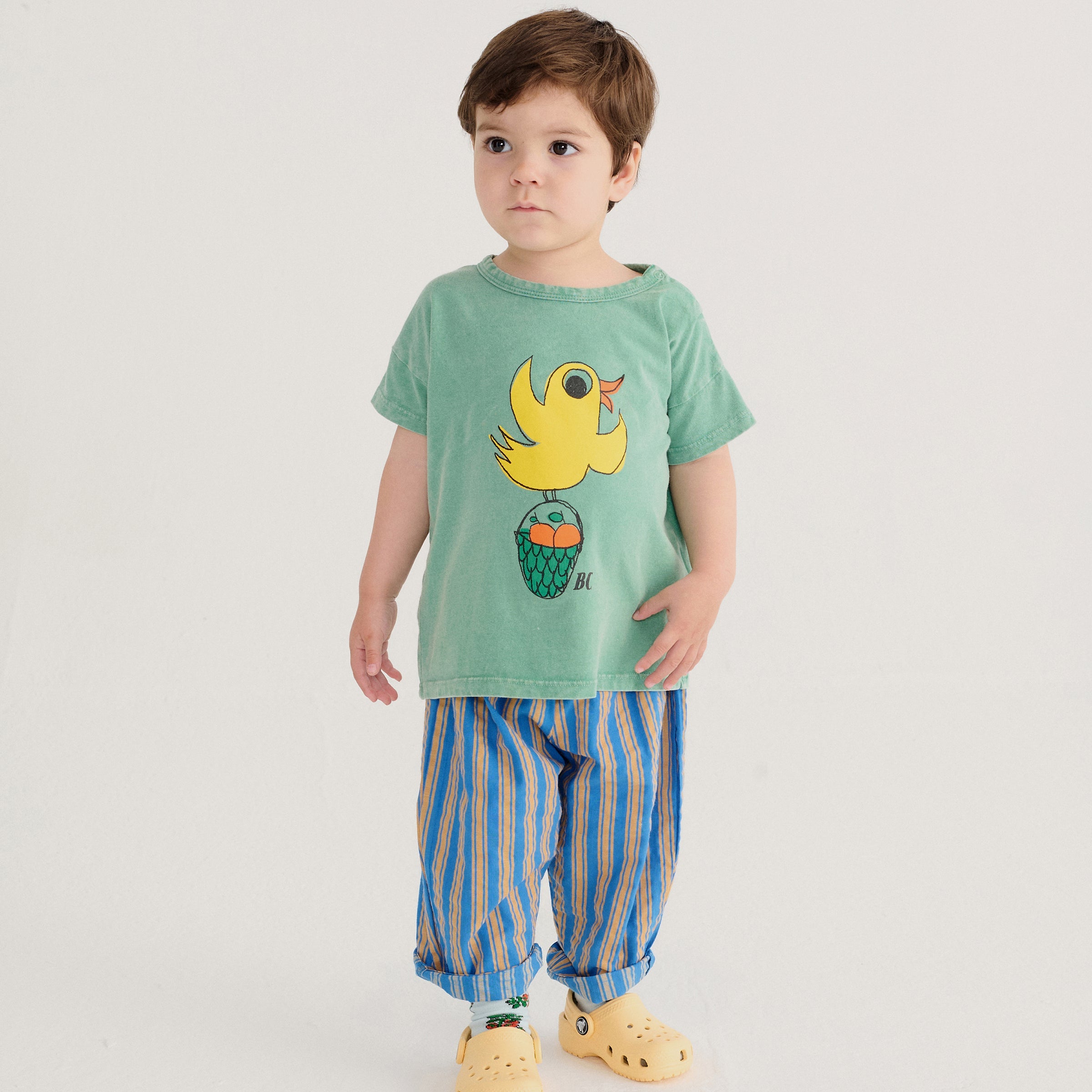 Baby T-Shirt Flying Oranges Green
