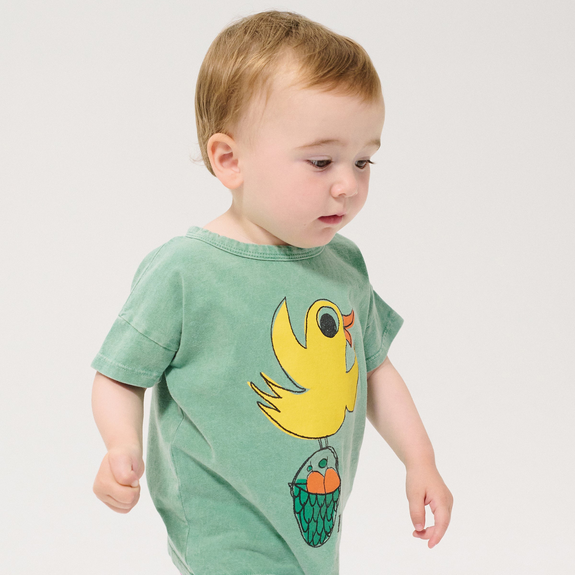 Baby T-Shirt Flying Oranges Green