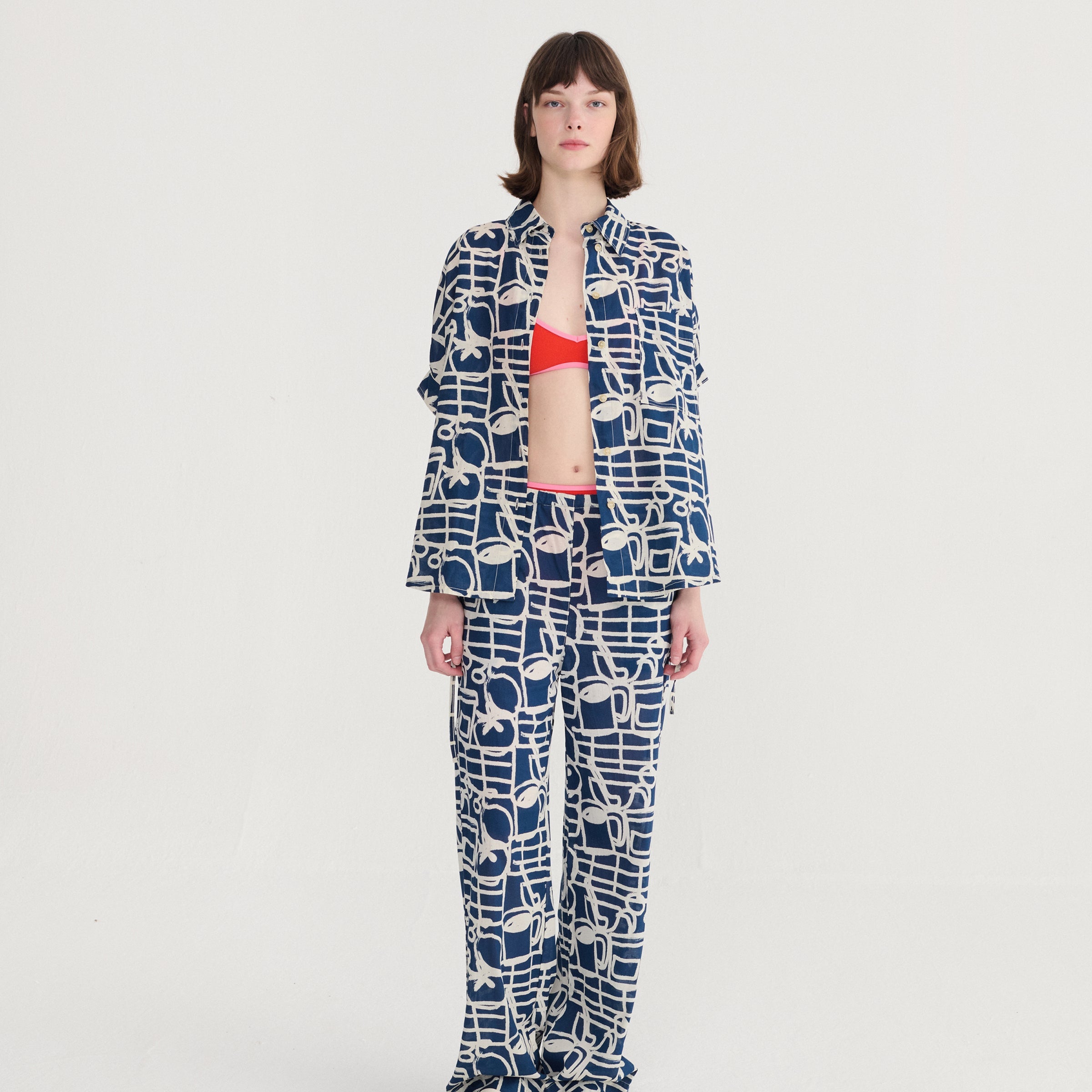 Adult Bluse Cookery Festival Blue