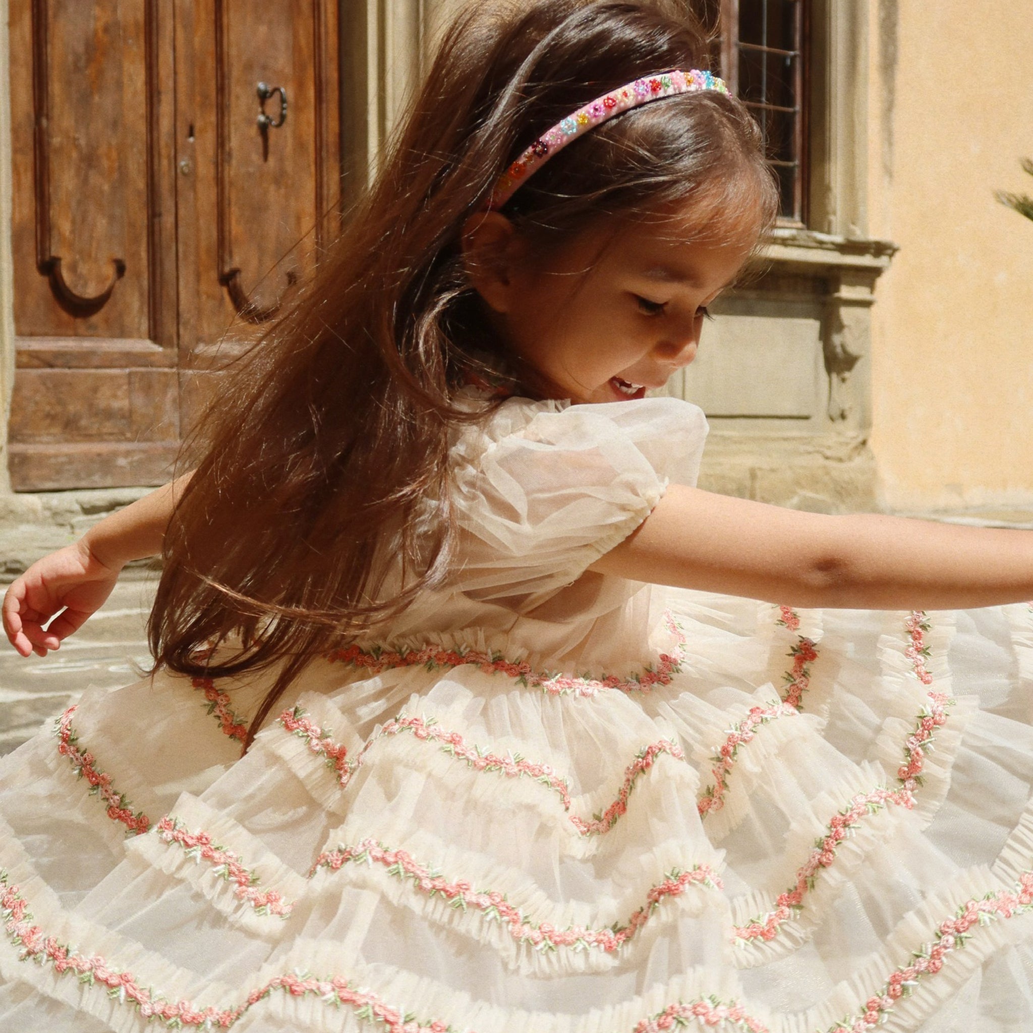 Haarreif Flower Field Mellow Rose