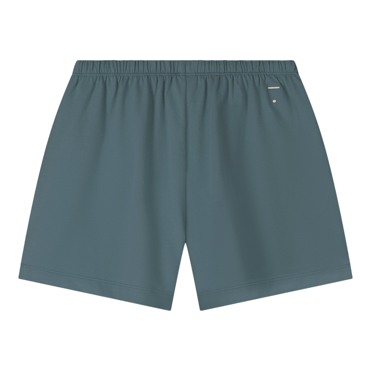 Short Bouton Bleu Gris