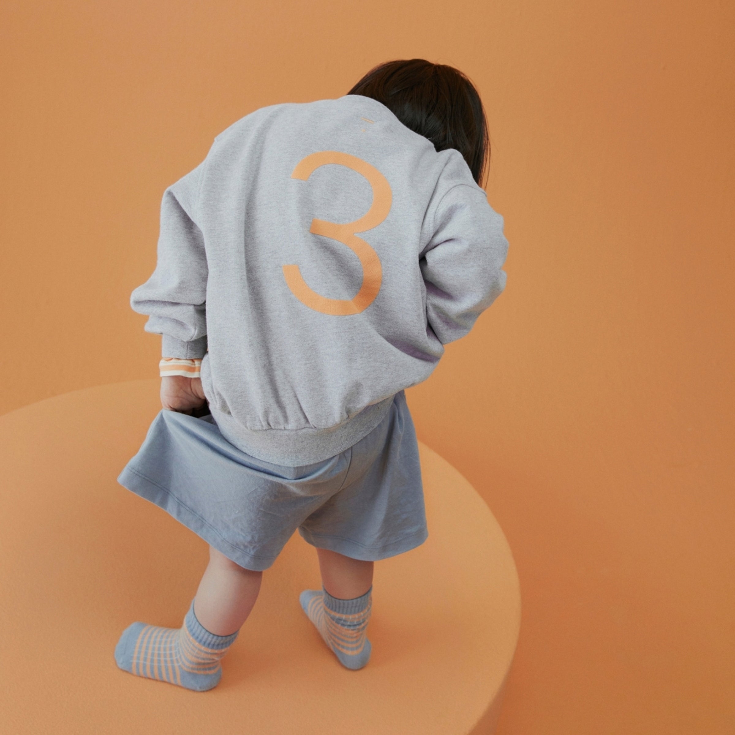 Short Bouton Gris Pierre