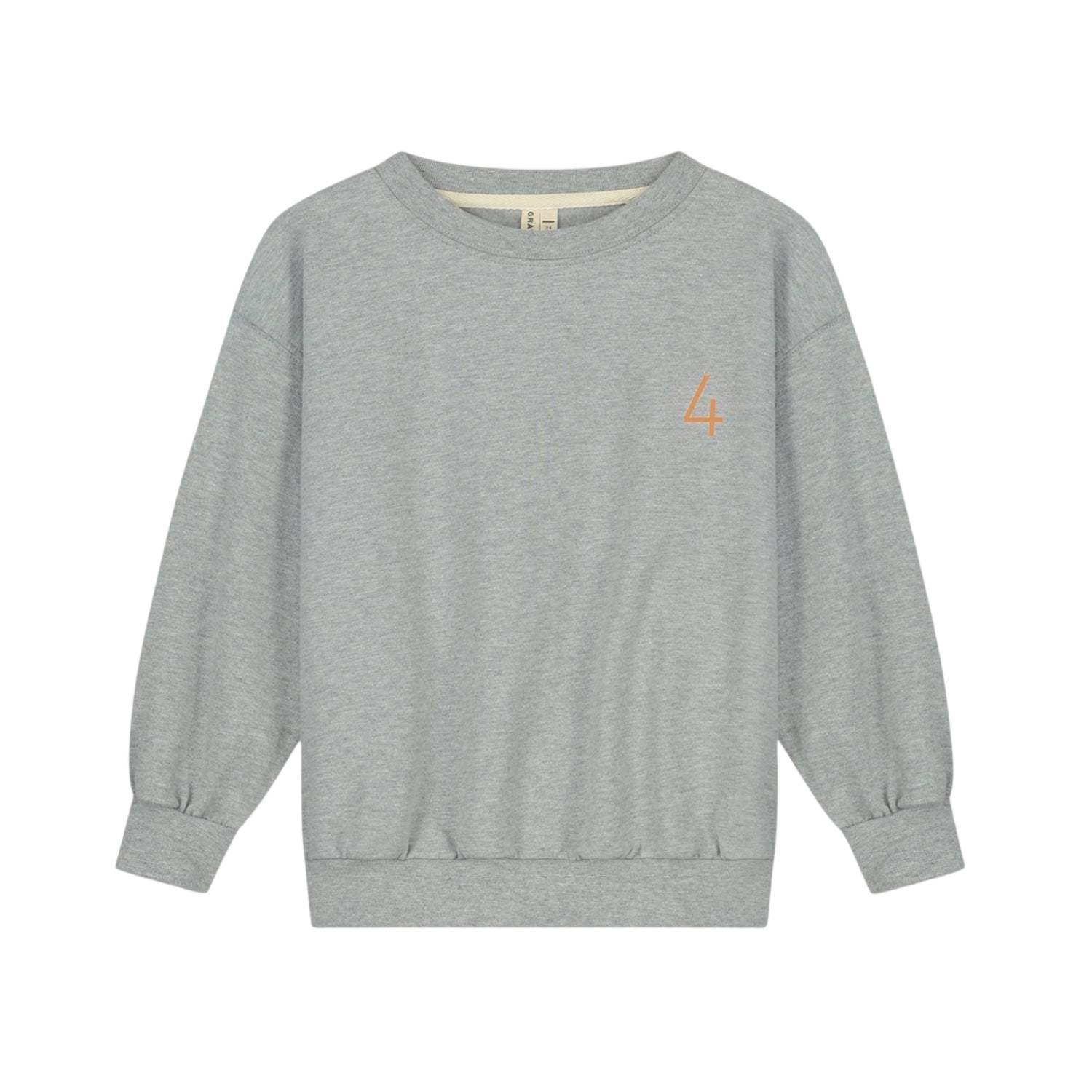 Sweatshirt Birthday 4 Grey Melange Melon