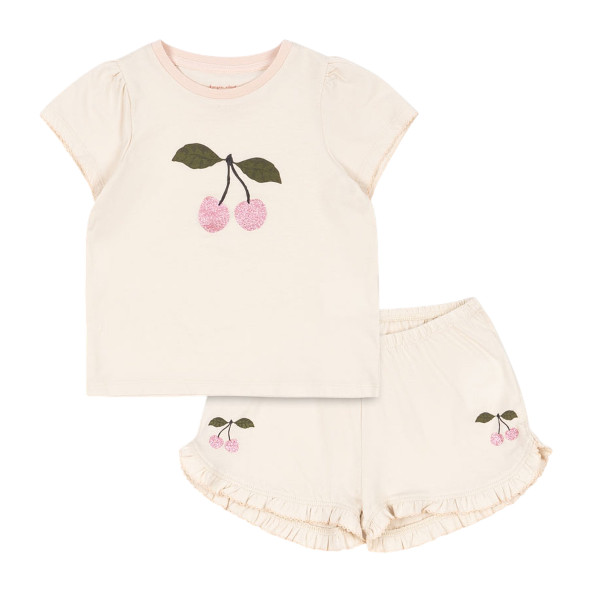 Kleider Set Famo Frill Buttercream