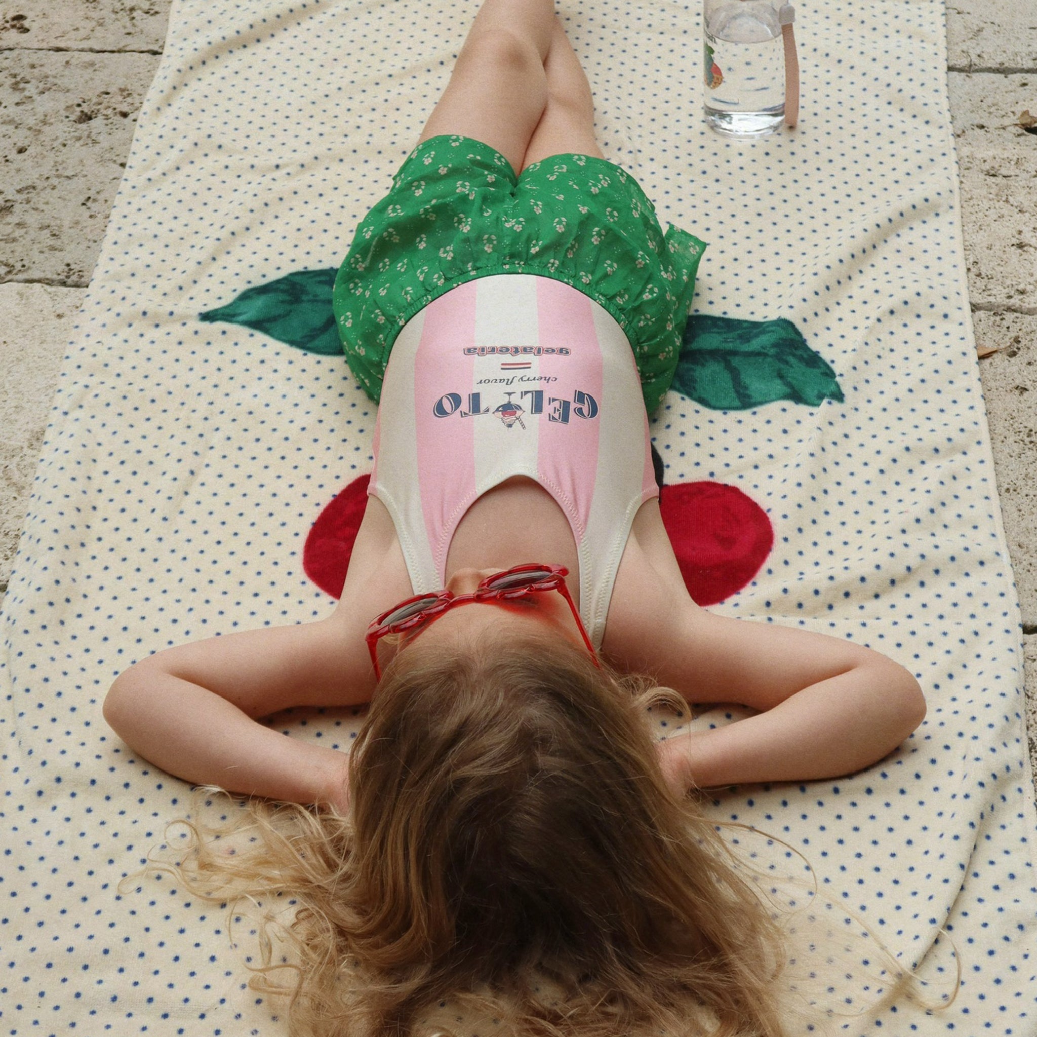 Badeanzug Pomia Candy Rose Stripe