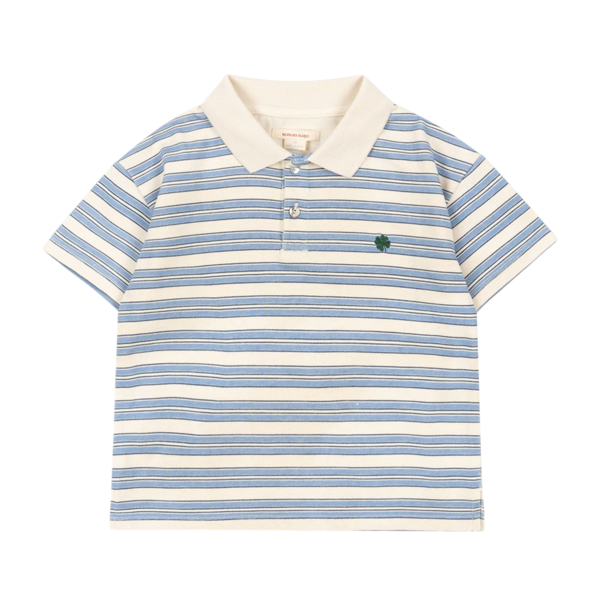 Spotty Stripe Ciel polo shirt