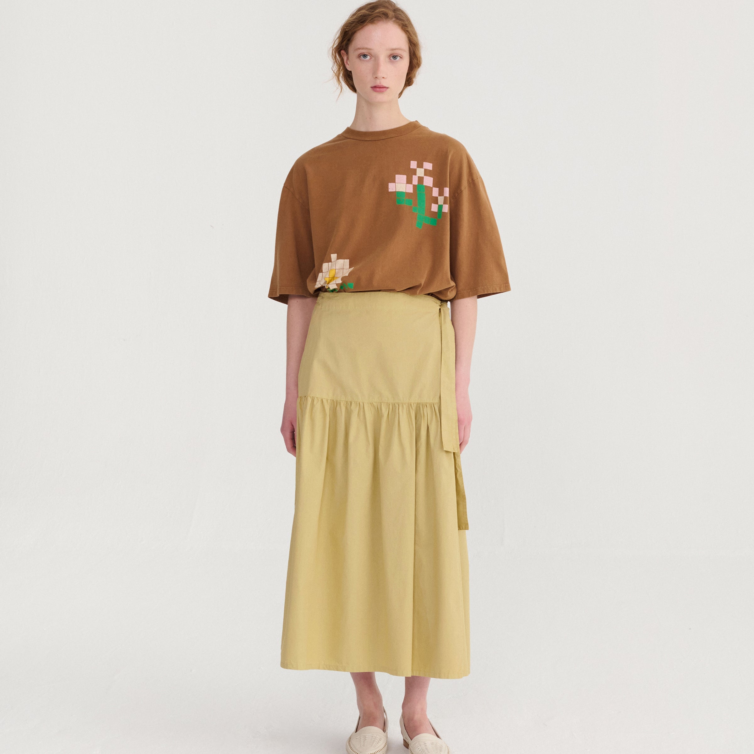 Adult T-Shirt Pixel Flowers