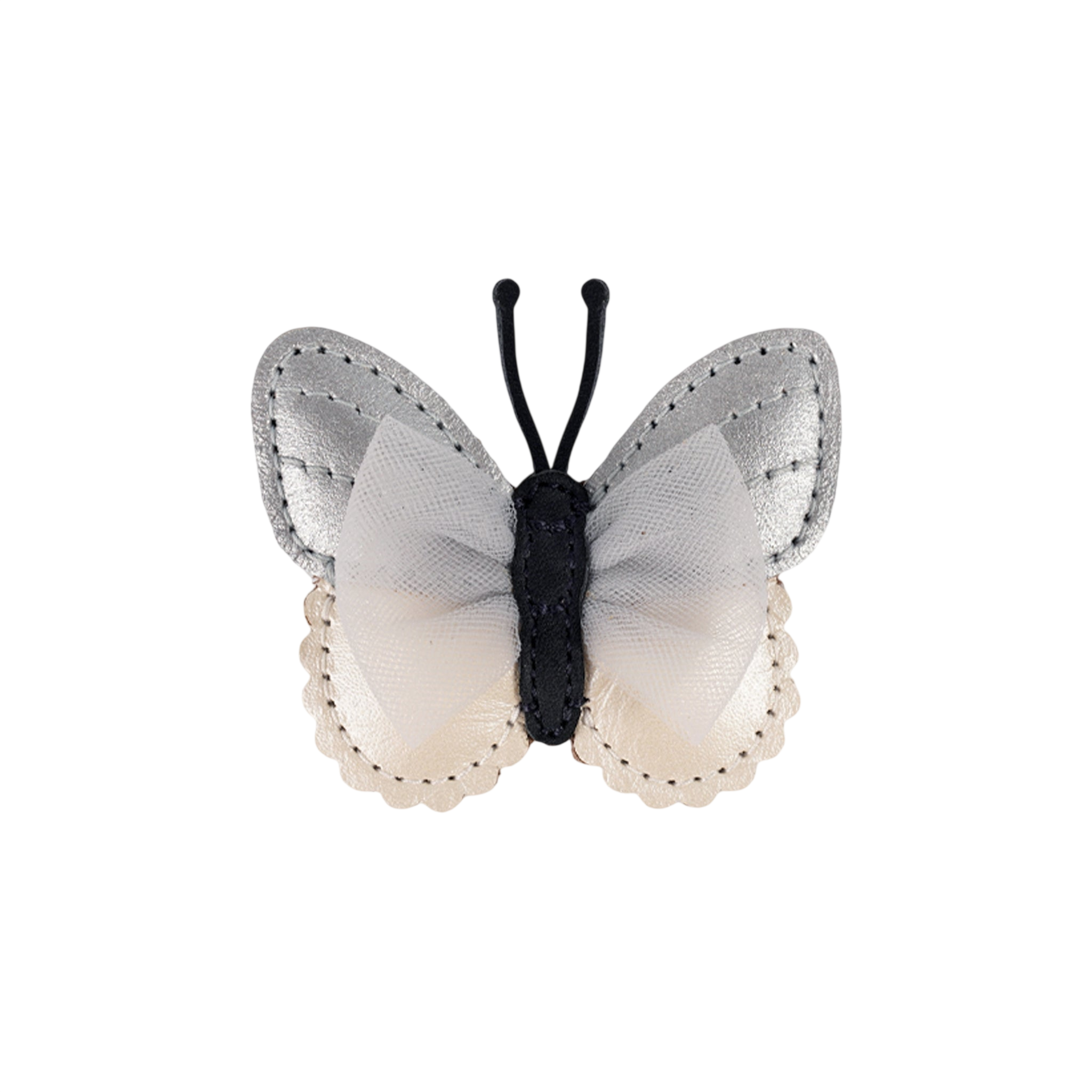 Hair clip Alja Vlinder Silver Grey Metallic