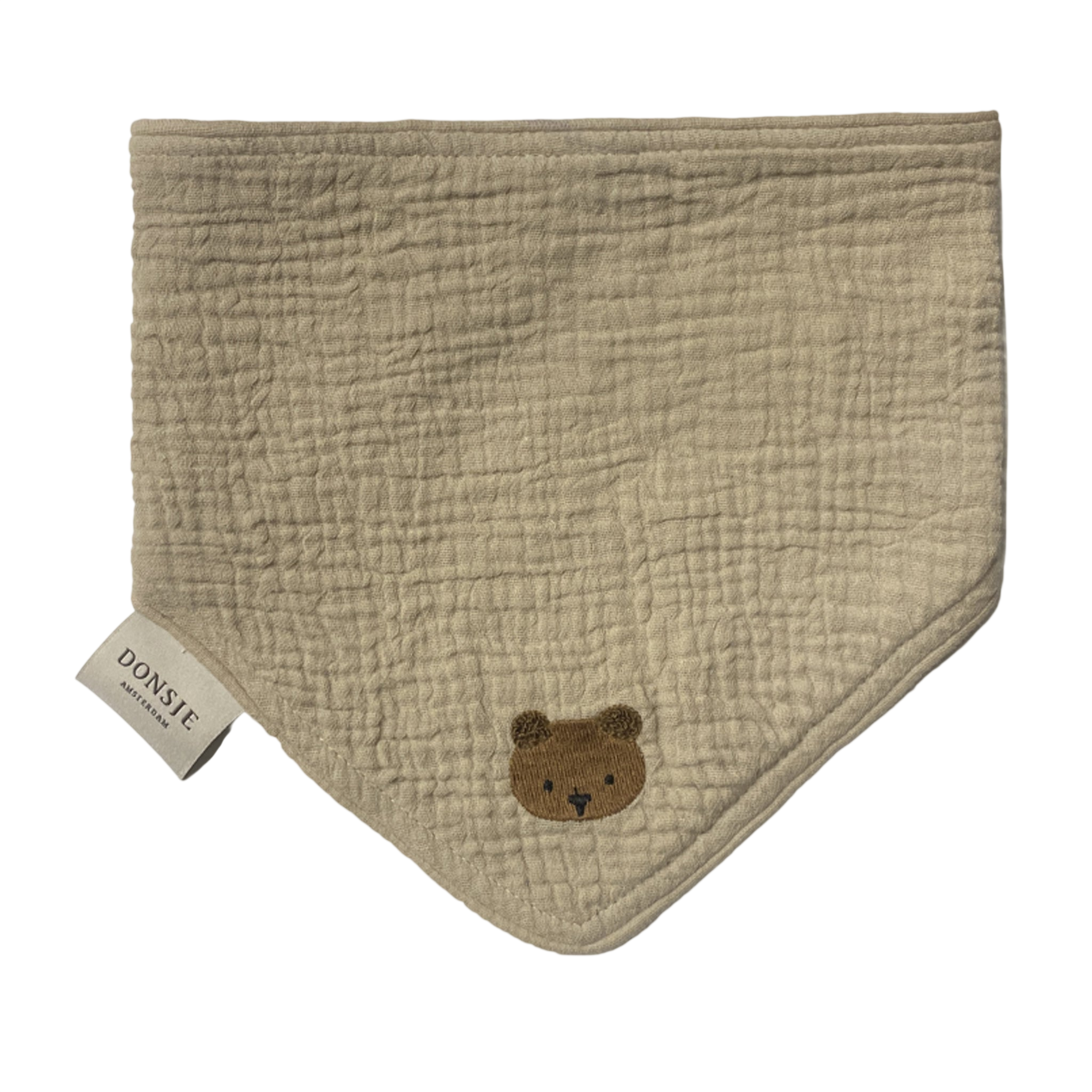 Baby Lätzchen Bintje Bear Taupe