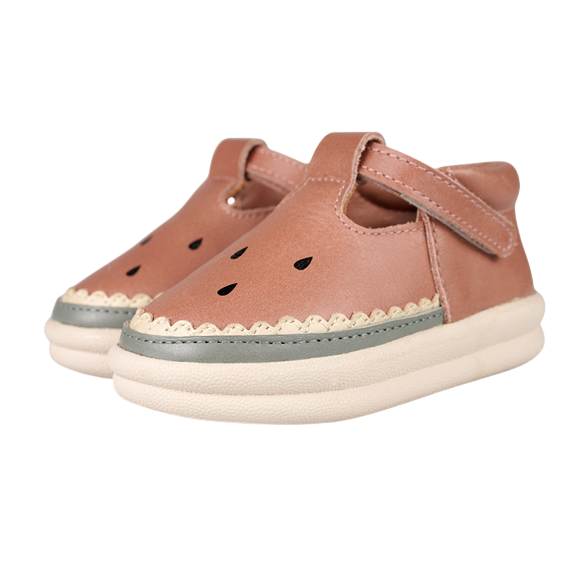 Chaussures bébé Joeka Pastèque Rose Dawn