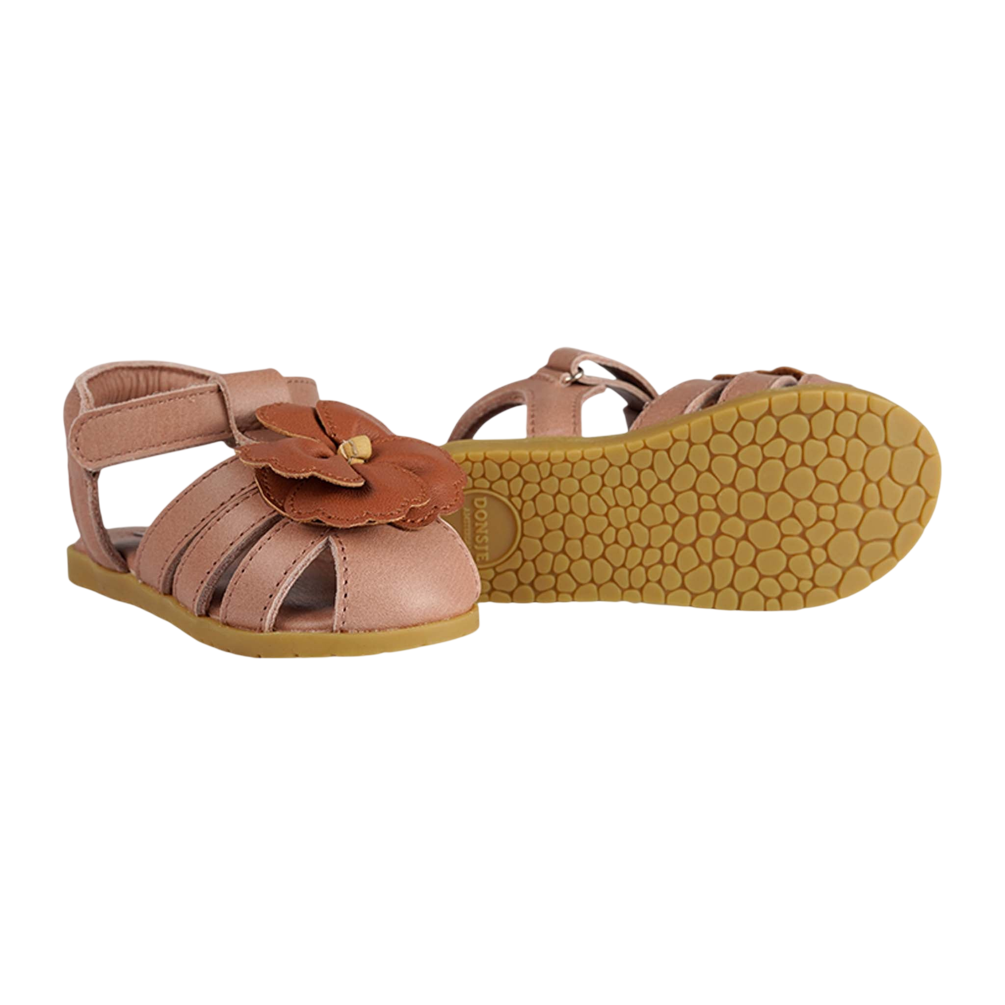 Sandales bébé Thami Fields Hibiscus Rose Dawn