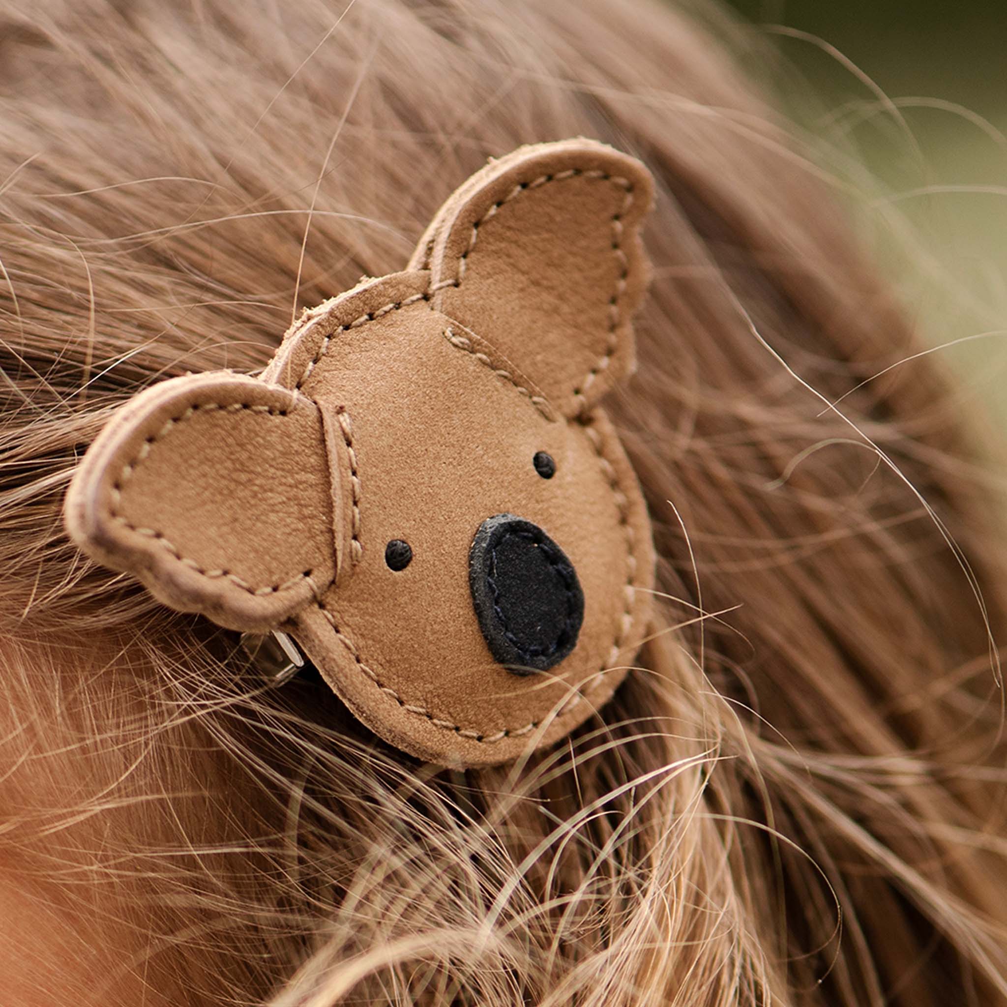 Pince à cheveux Josy Koala Truffle Nubuck