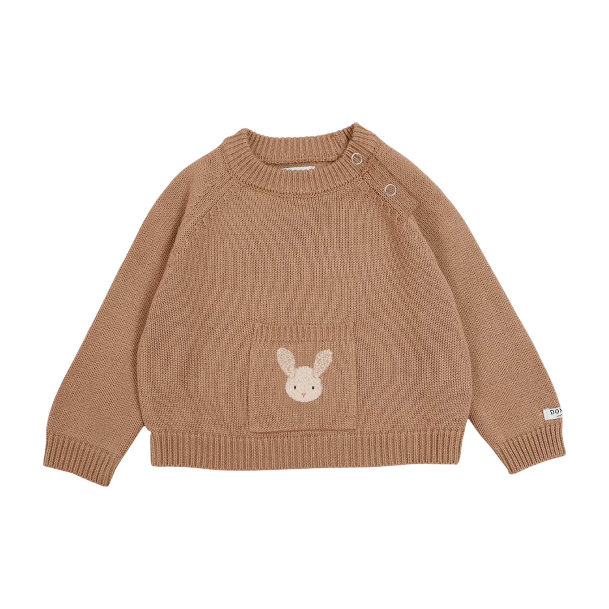 Baby Pullover Loeke Fluffy Bunny Rose Mocha