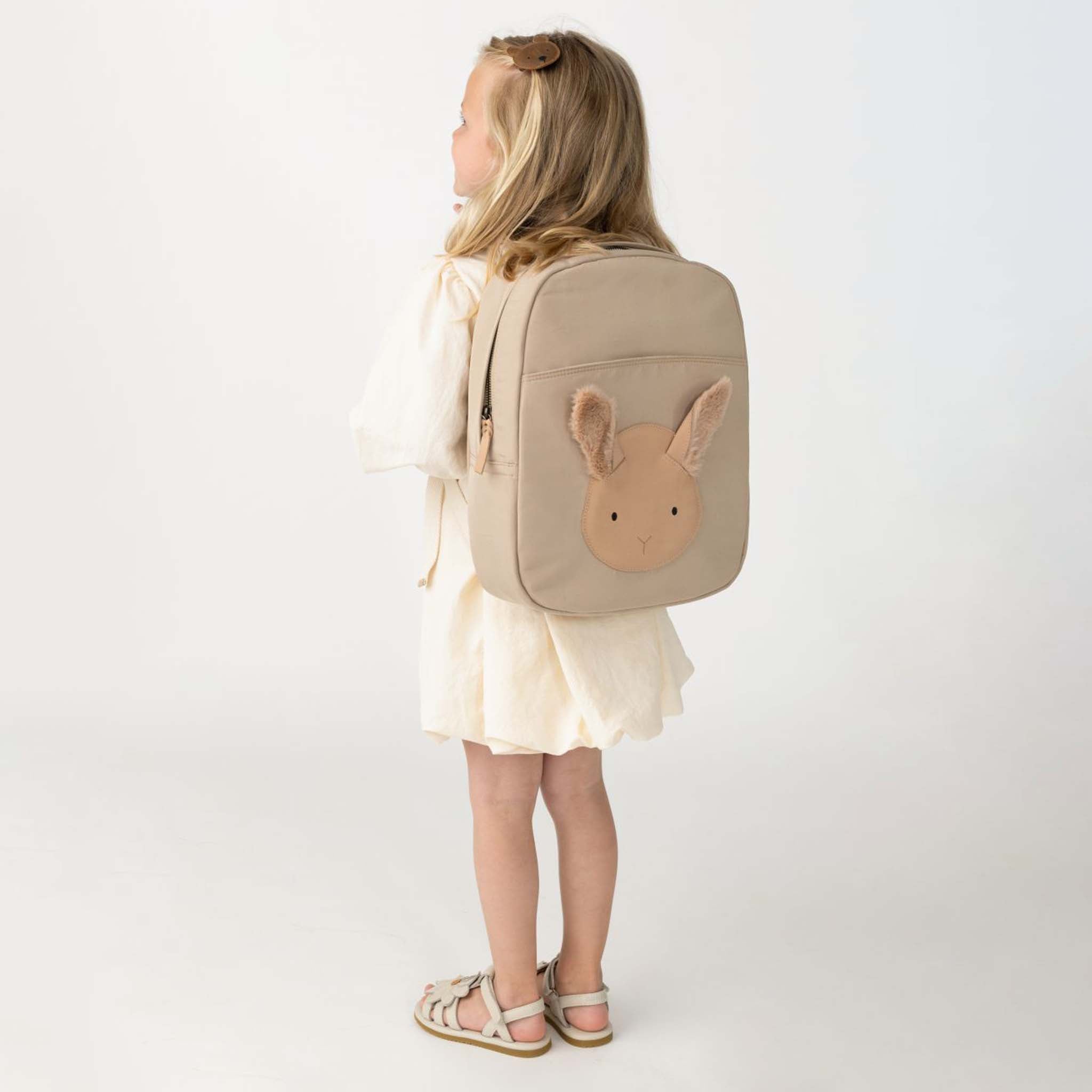 Backpack Pibbe Fluffy Bunny Cream Taslan