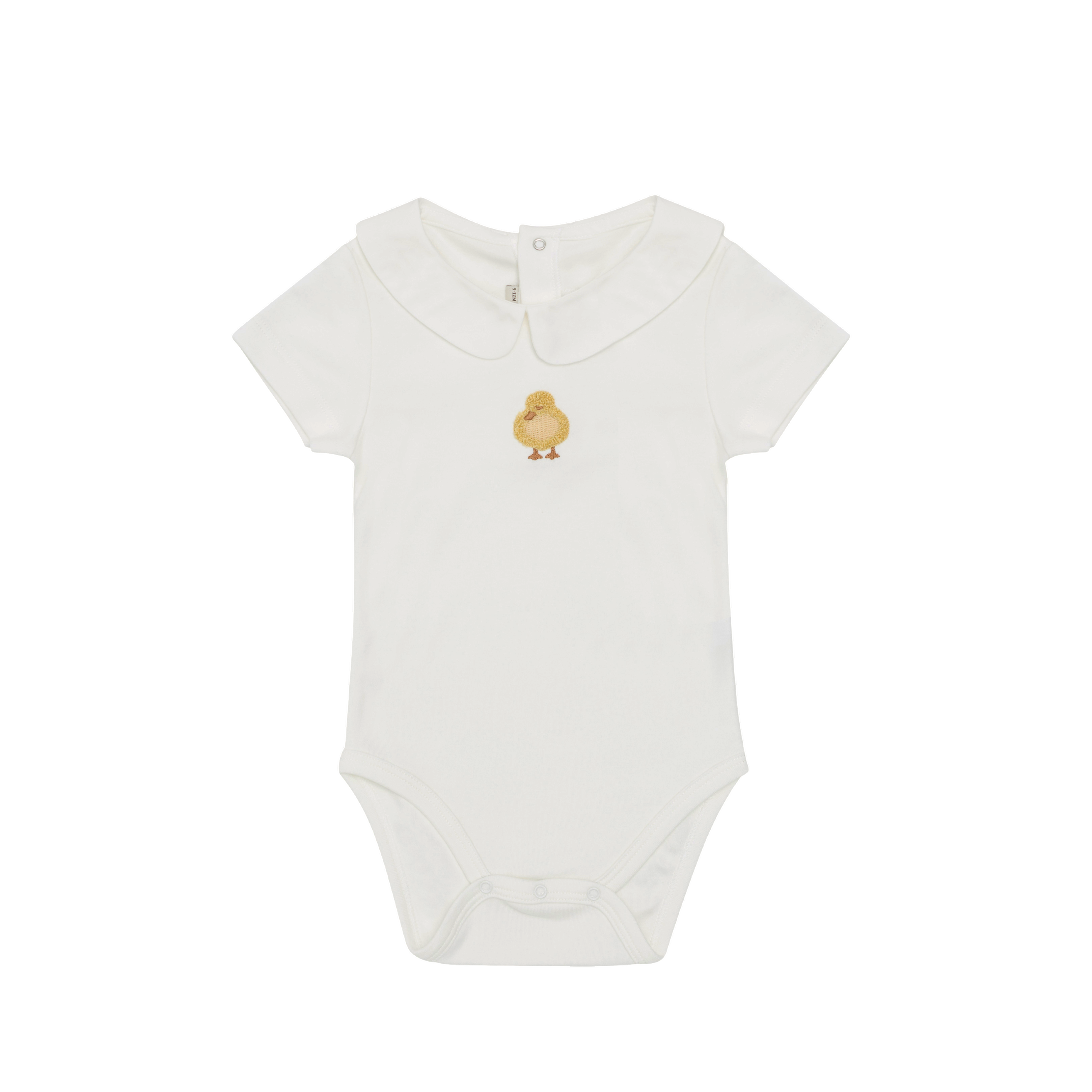 Baby Kurzarmbody Scott Duckling Off White