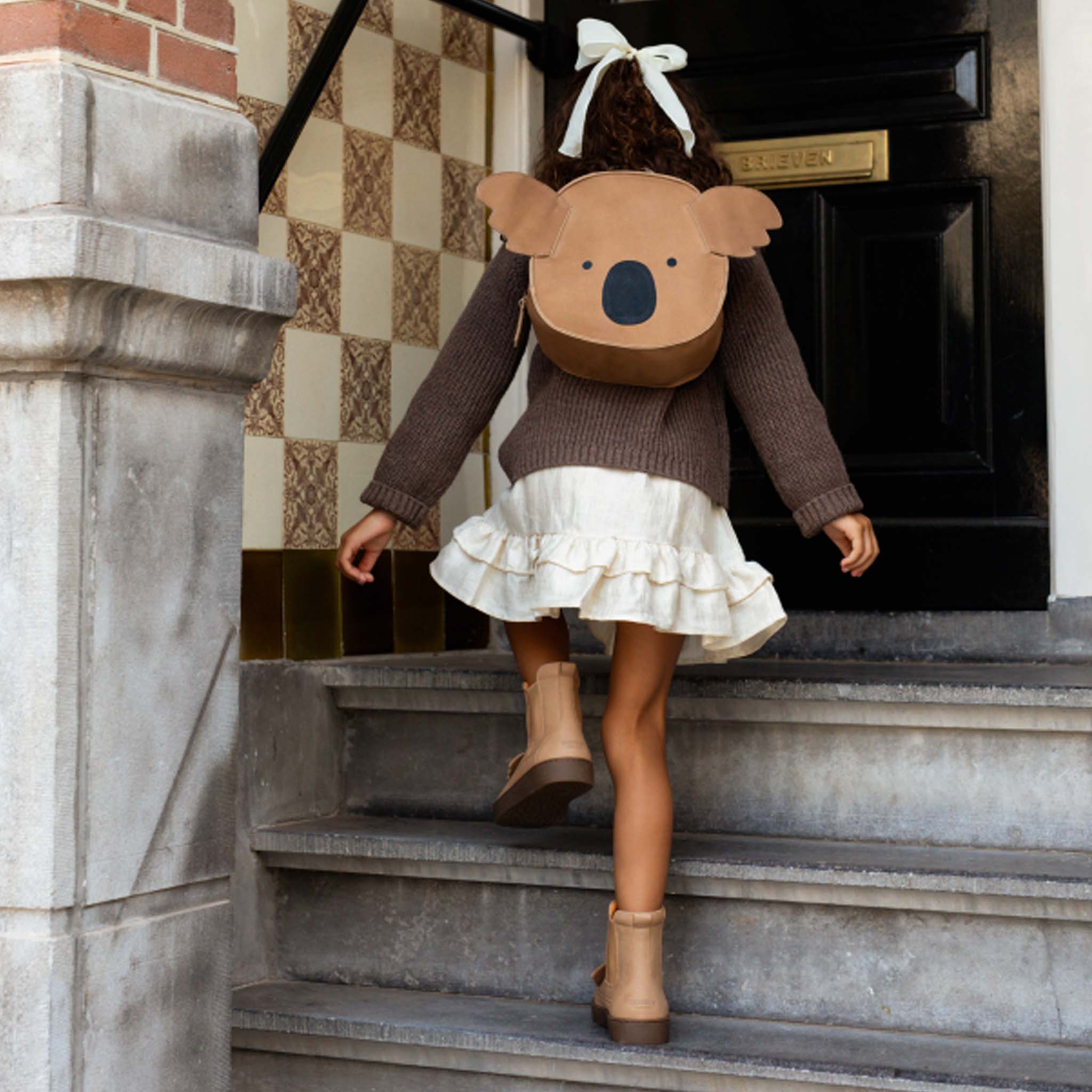 Umi Koala Truffle Nubuck backpack