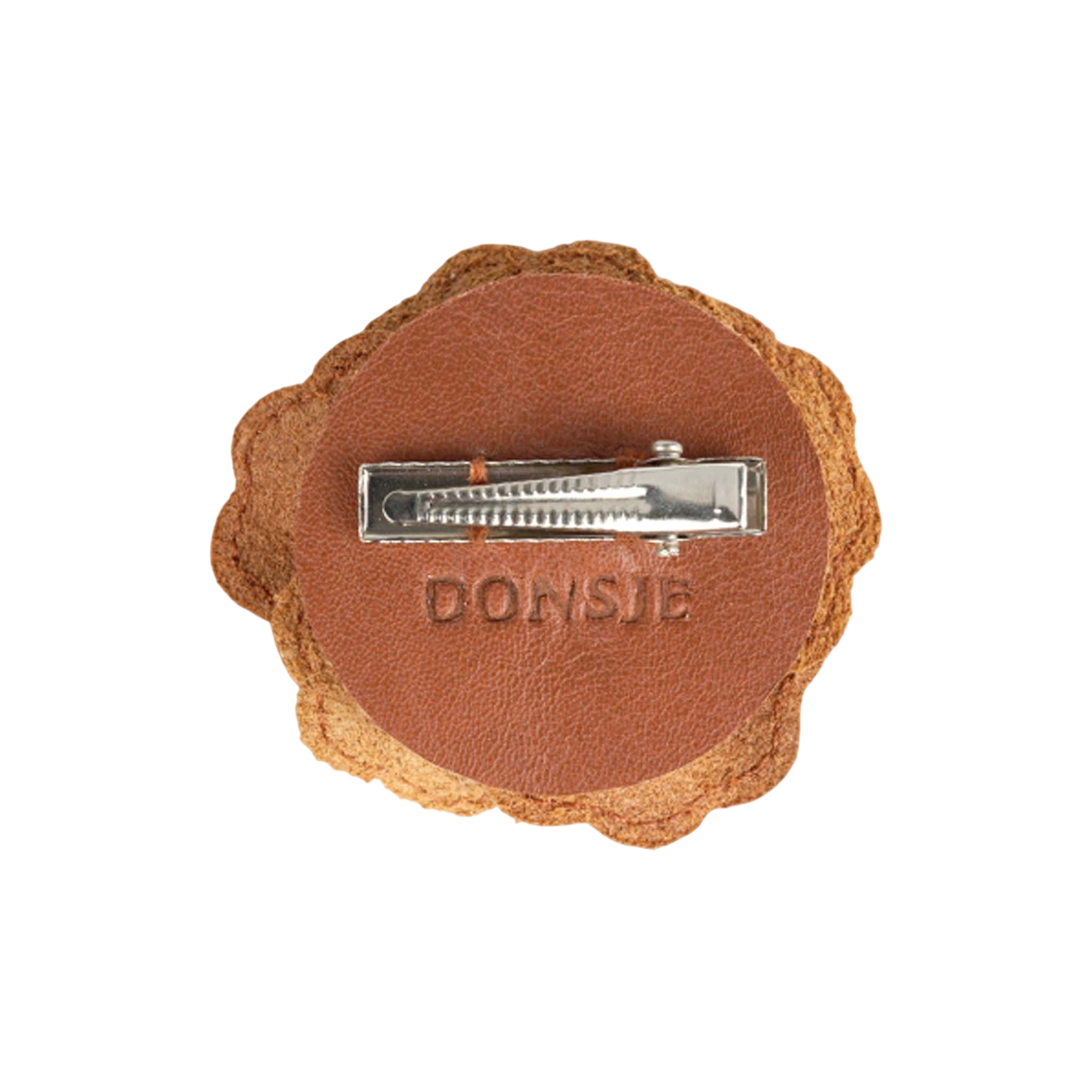 Pince à cheveux Zaza Fields Hibiscus Maple Leather