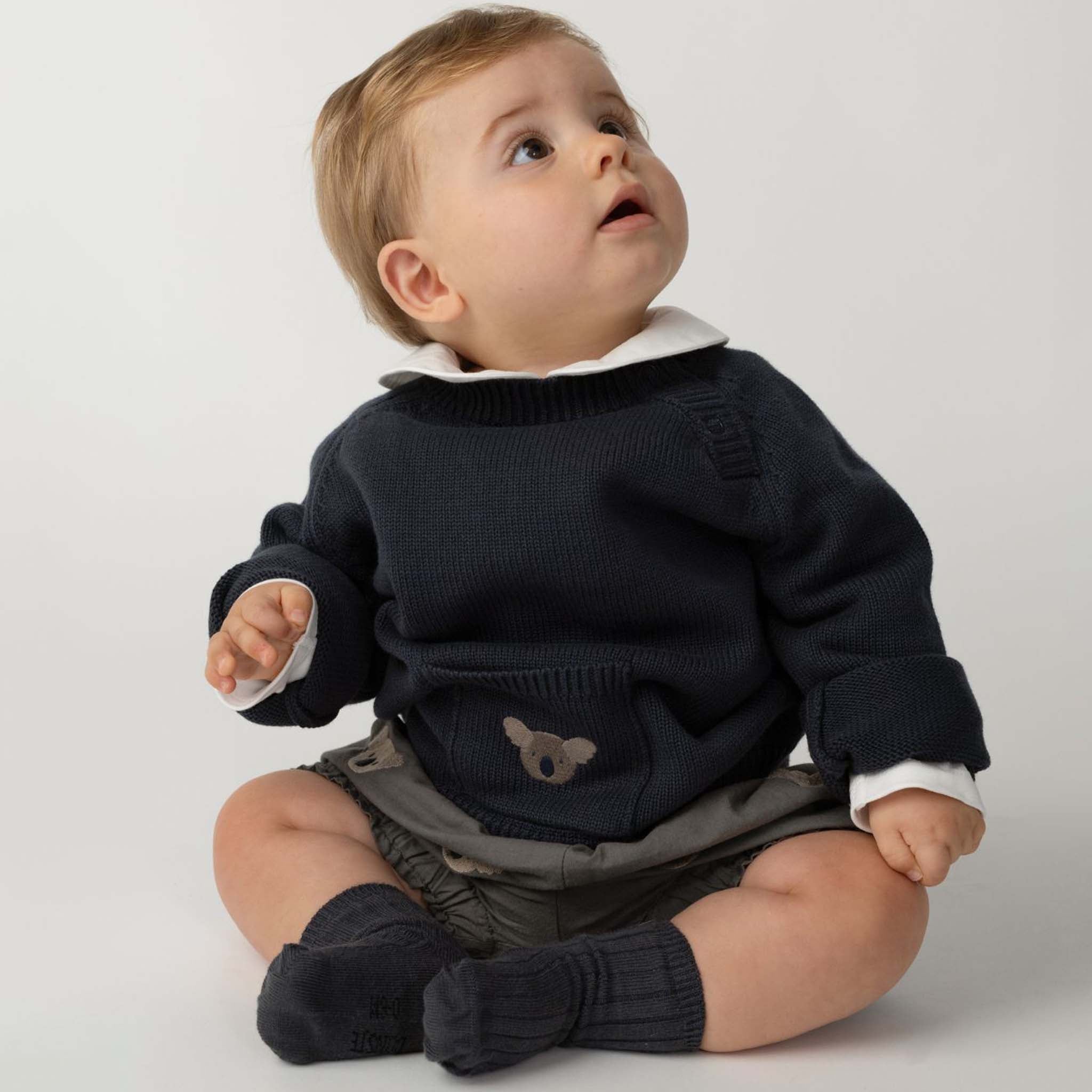 Baby Pullover Loeke Koala Blue Marine