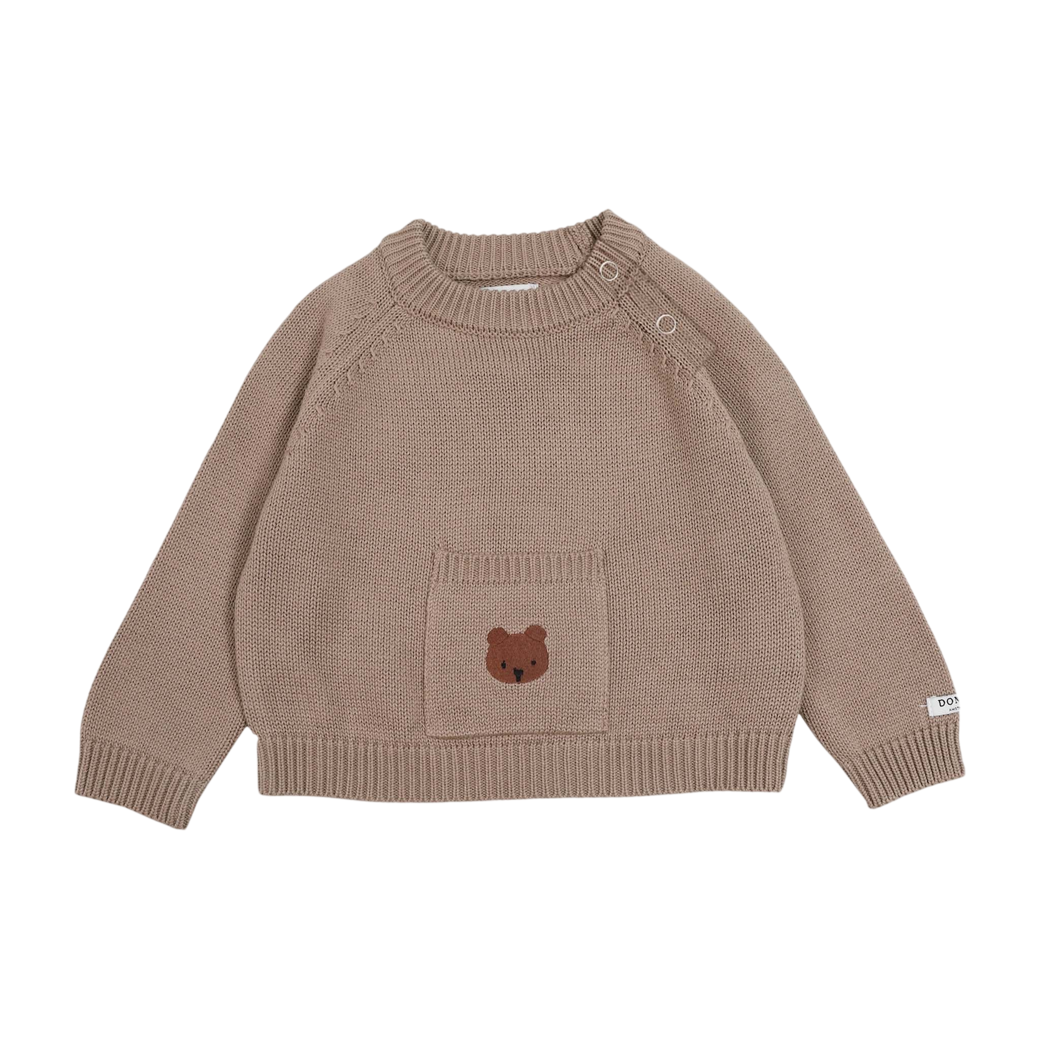 Baby Pullover Loeke Bear Taupe