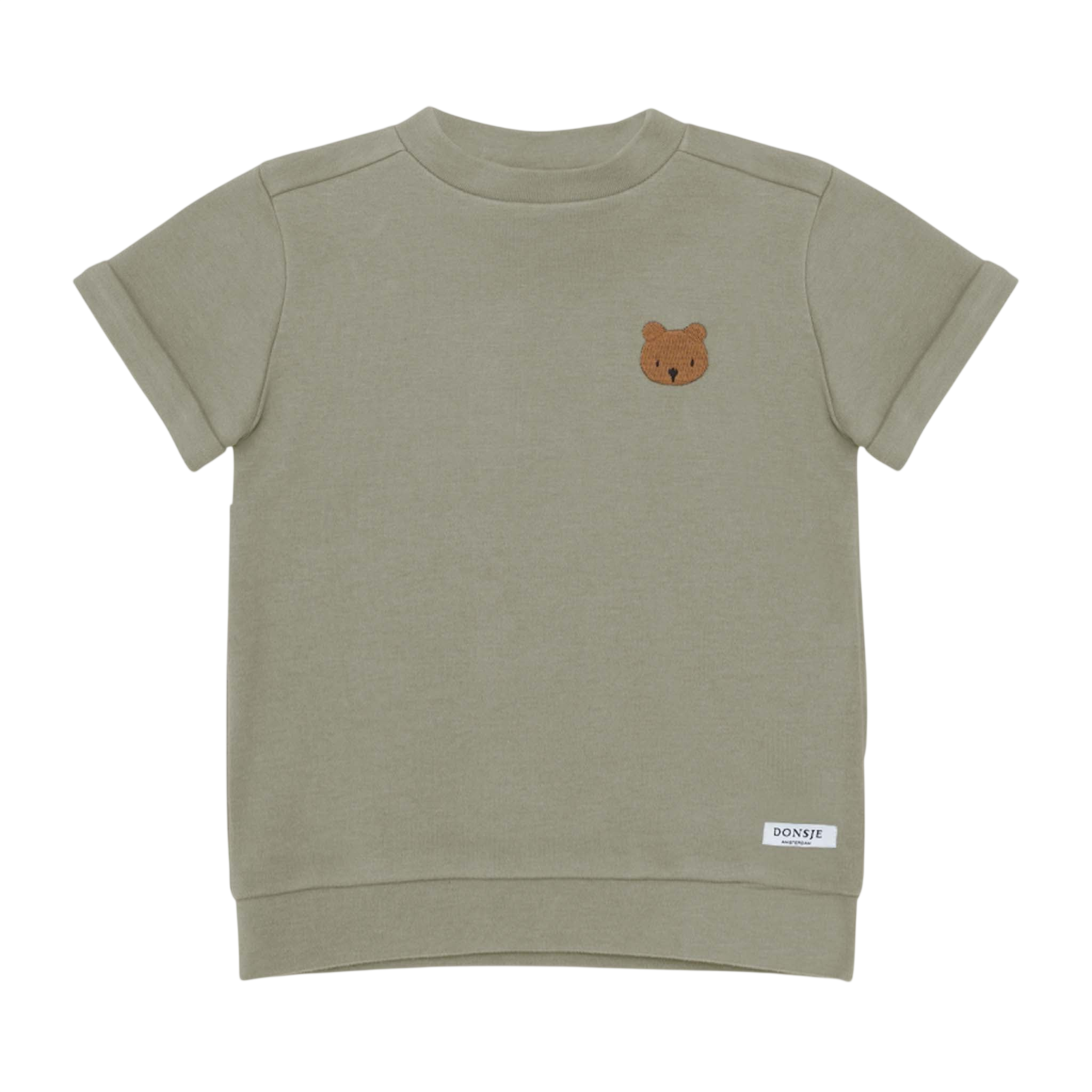 Jarne Bear Dusty Green T-shirt