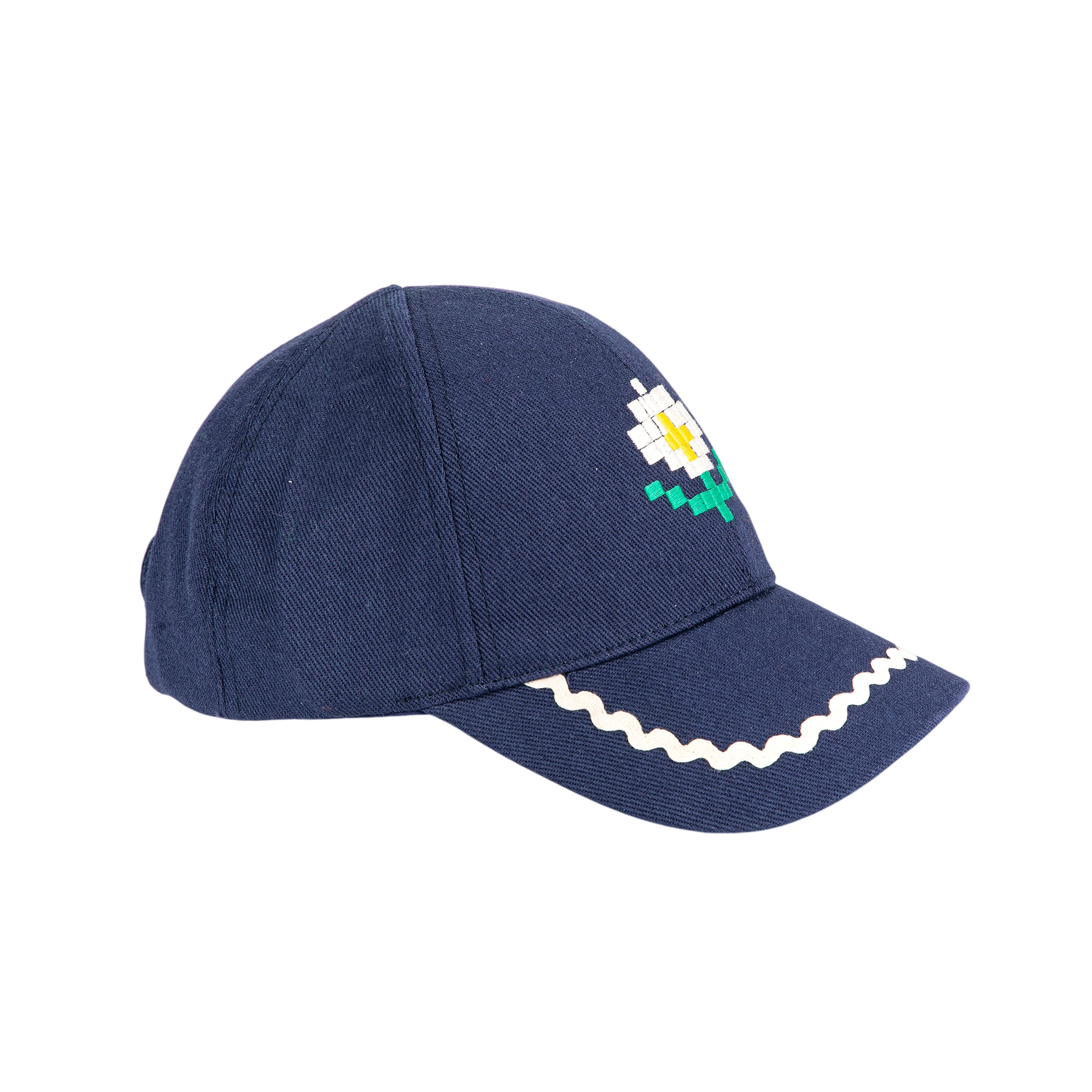 Cap Pixel Daisy Navy Blue