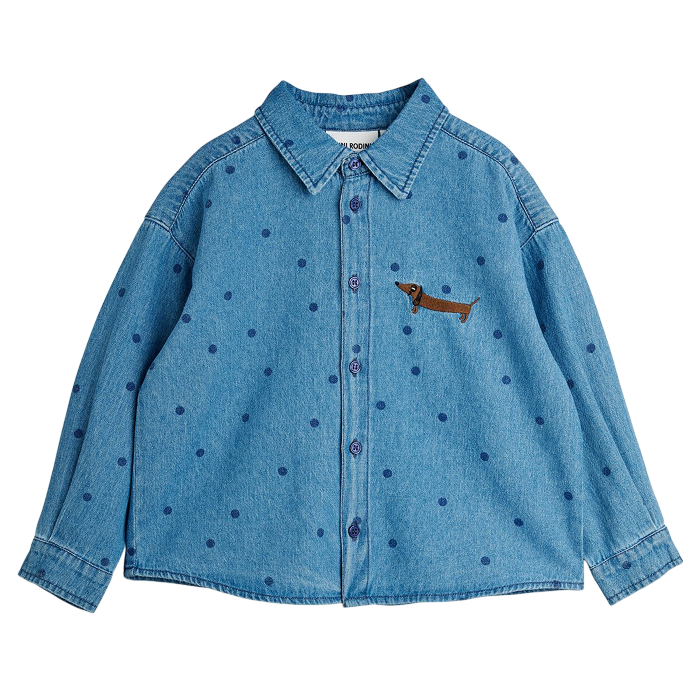 Chemise Denim Dots Blue