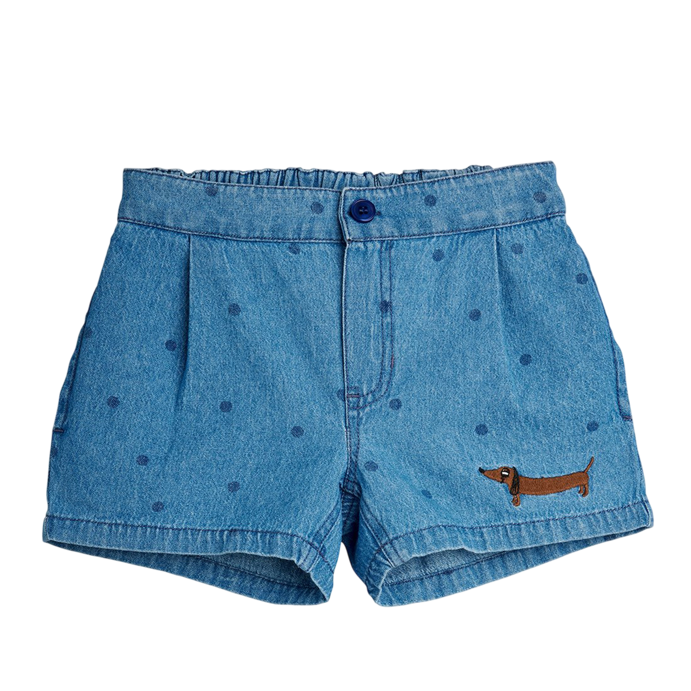 Short Denim Dots Blue