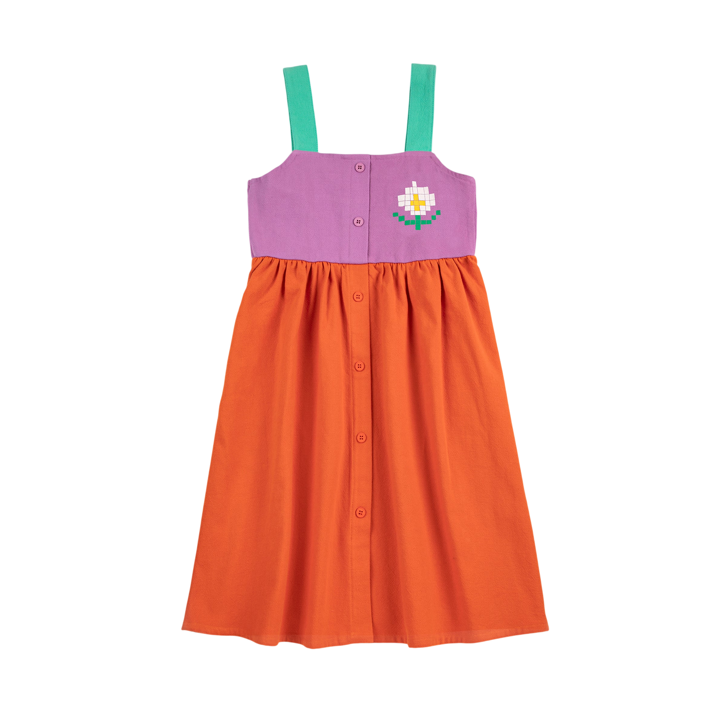 Robe Pixel Daisy Color Block multicolore