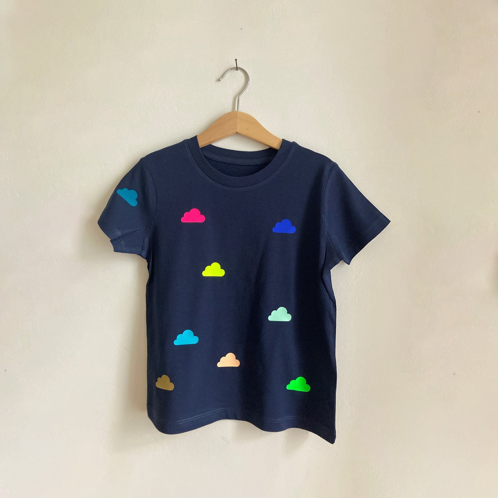 T-Shirt Clouds Navy