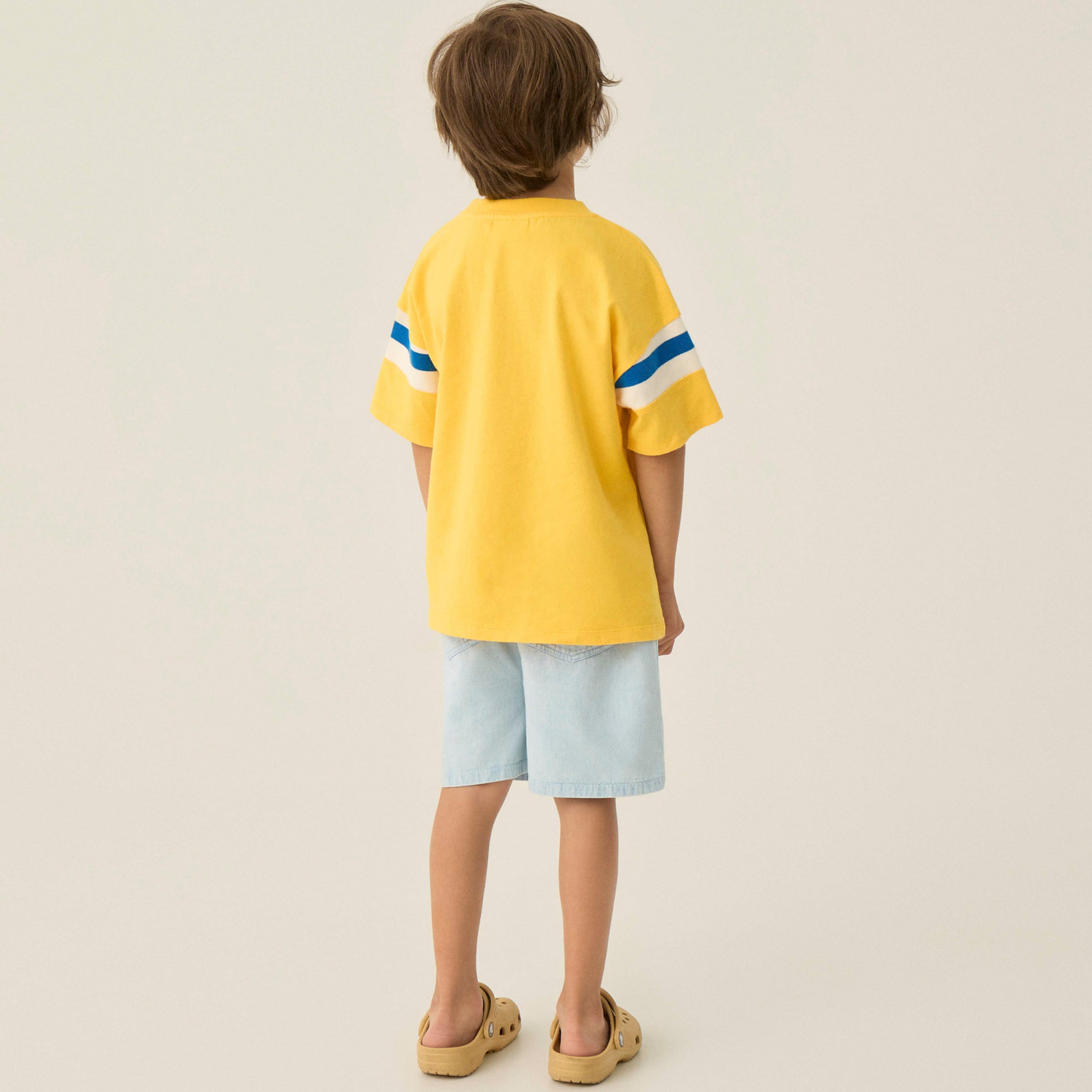 T-Shirt Bicolor Bands Yellow