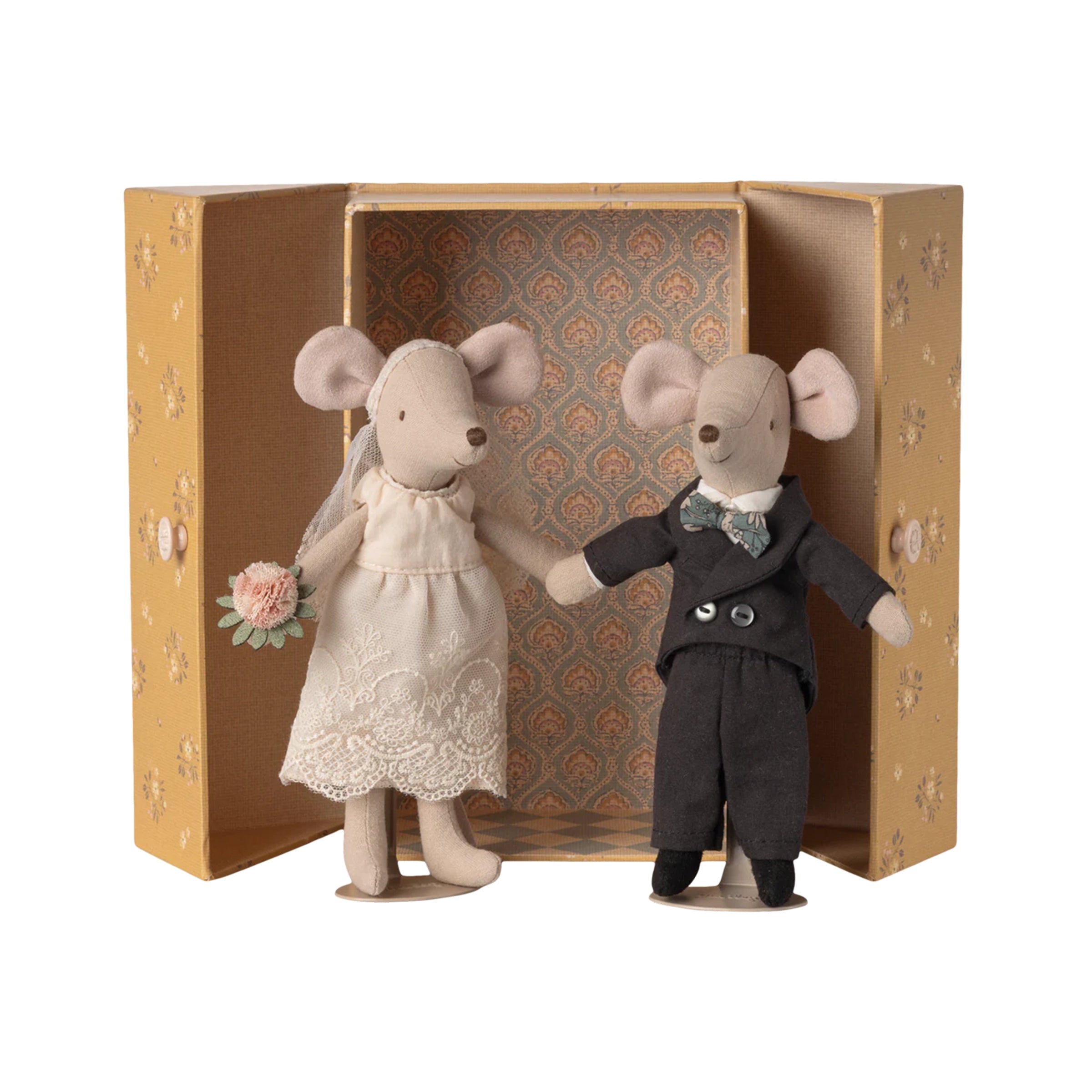 Maileg souris de mariage maman et papa couple dans boîte