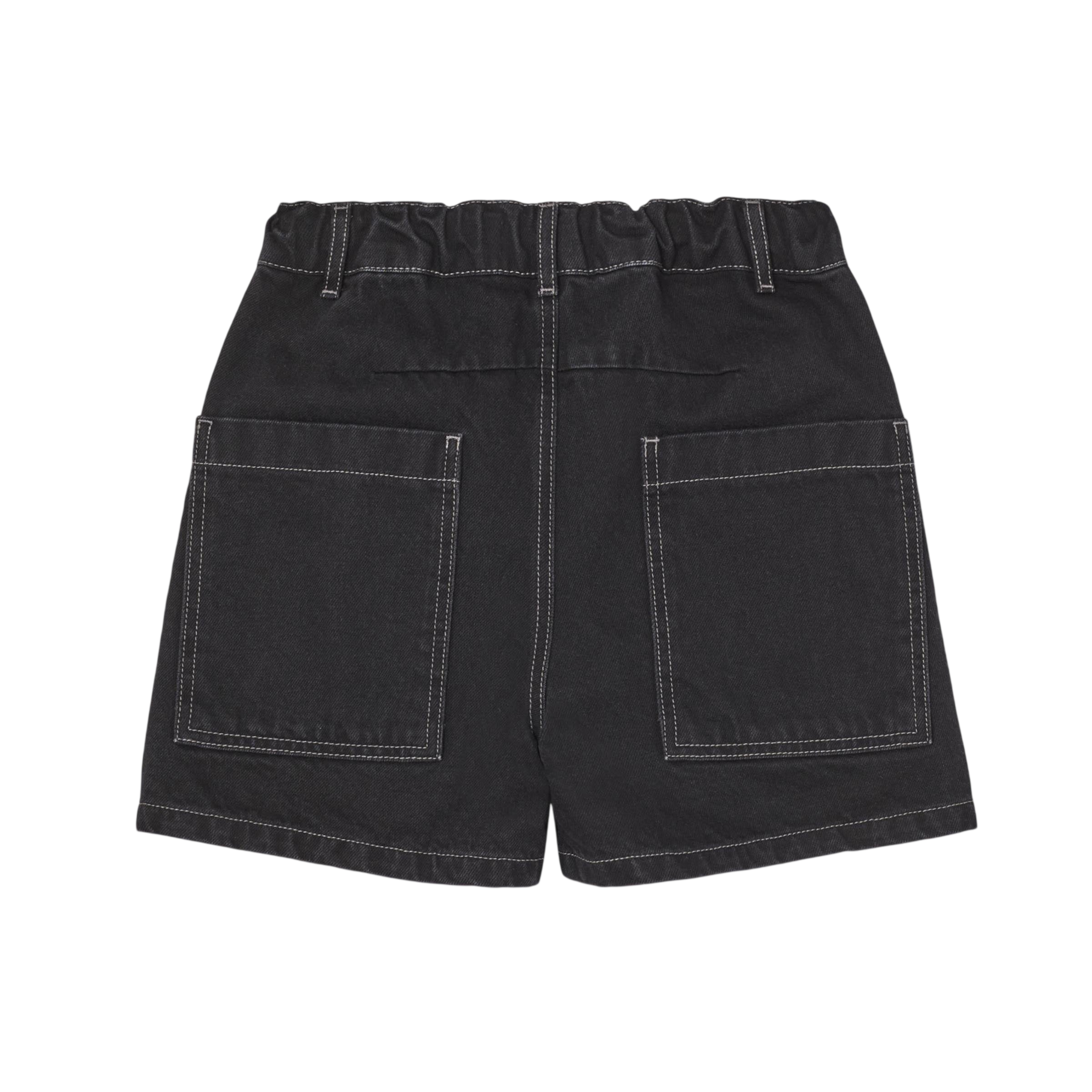 Shorts Washed Black Denim