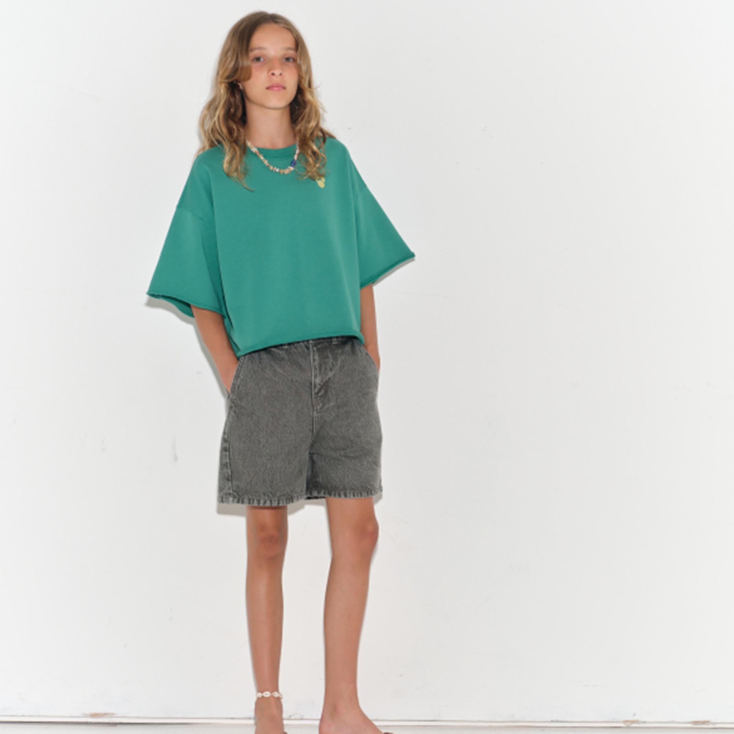 T-Shirt Bottle Green Fleece