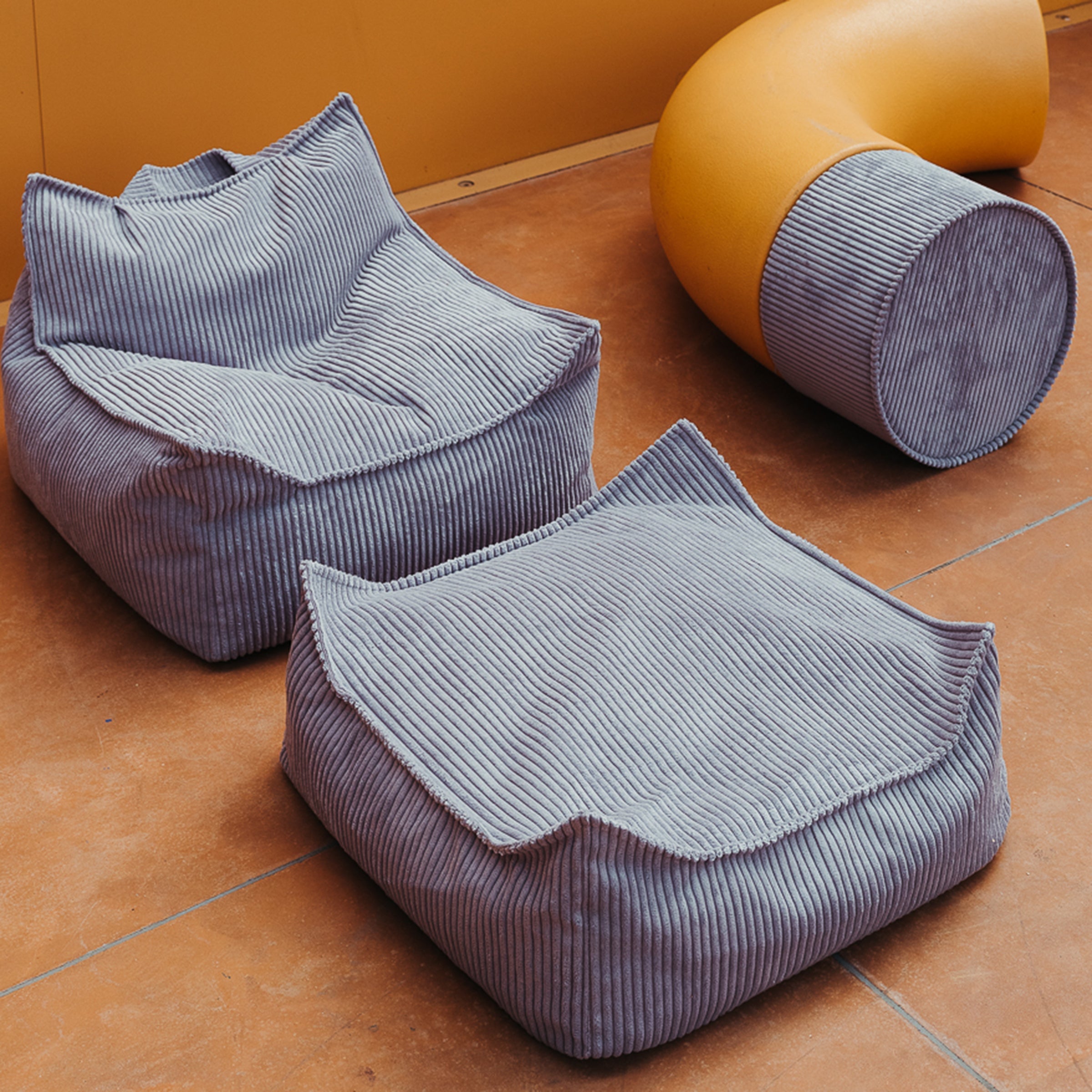 Blueberry Blue Beanbag Chair