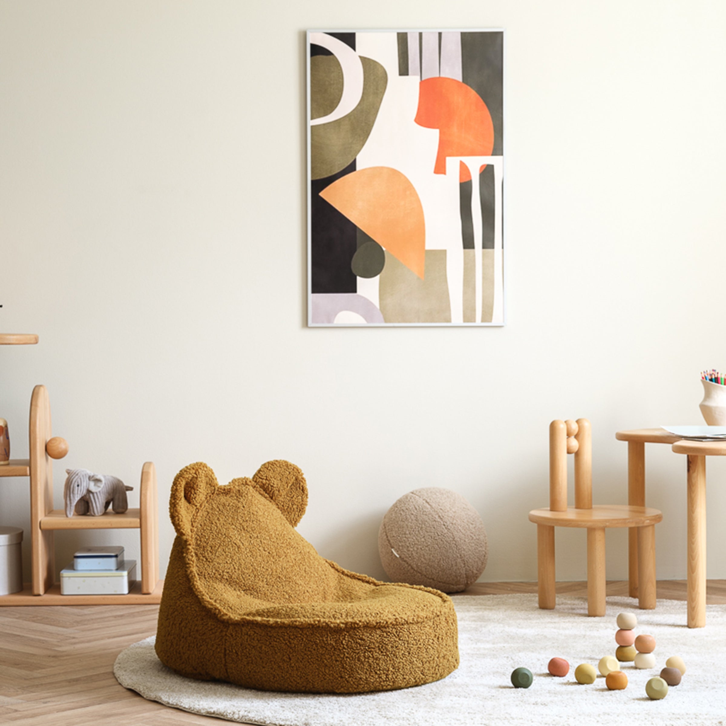 Maple Beanbag et Ottoman Set