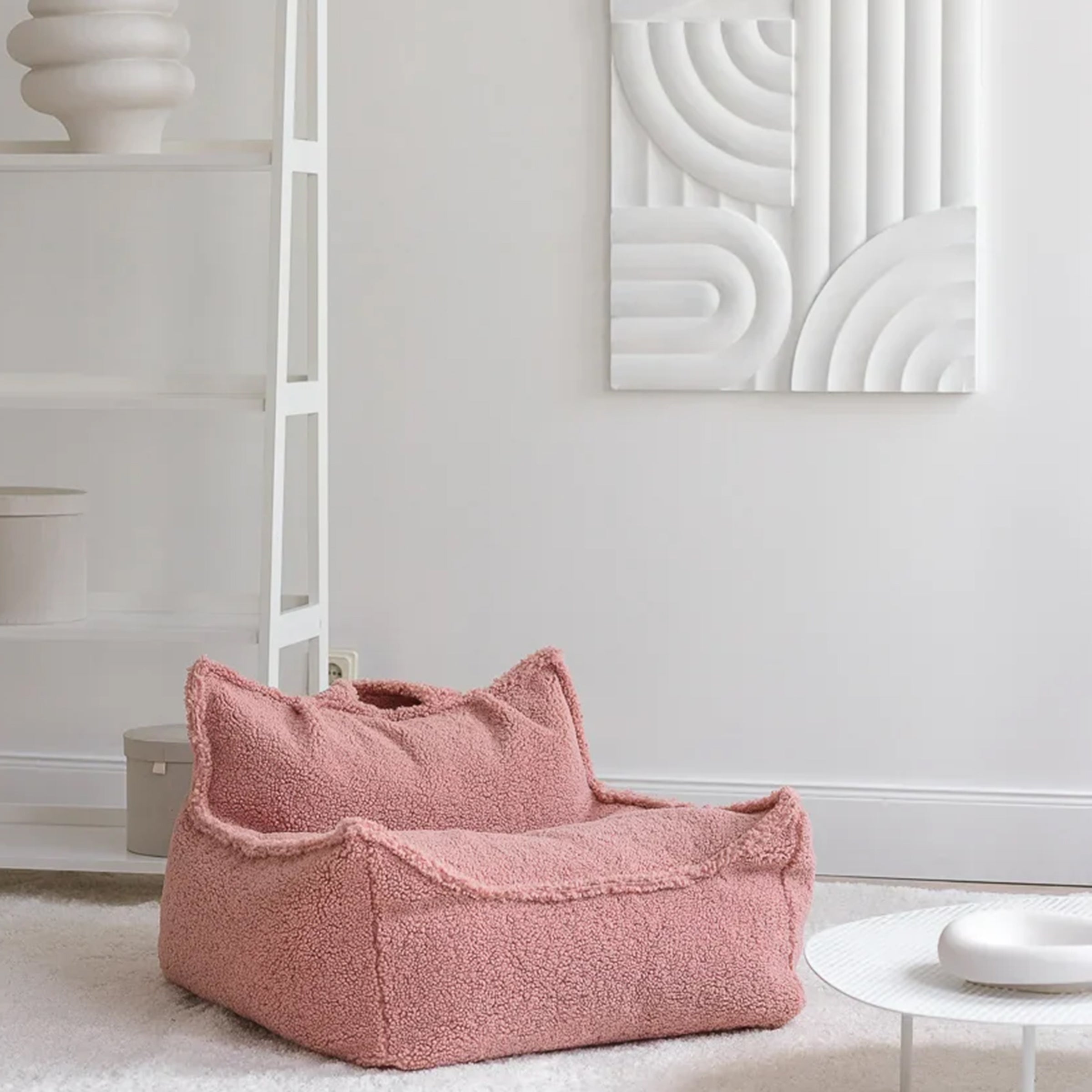 Guava Beanbag Chair et Ottoman Set