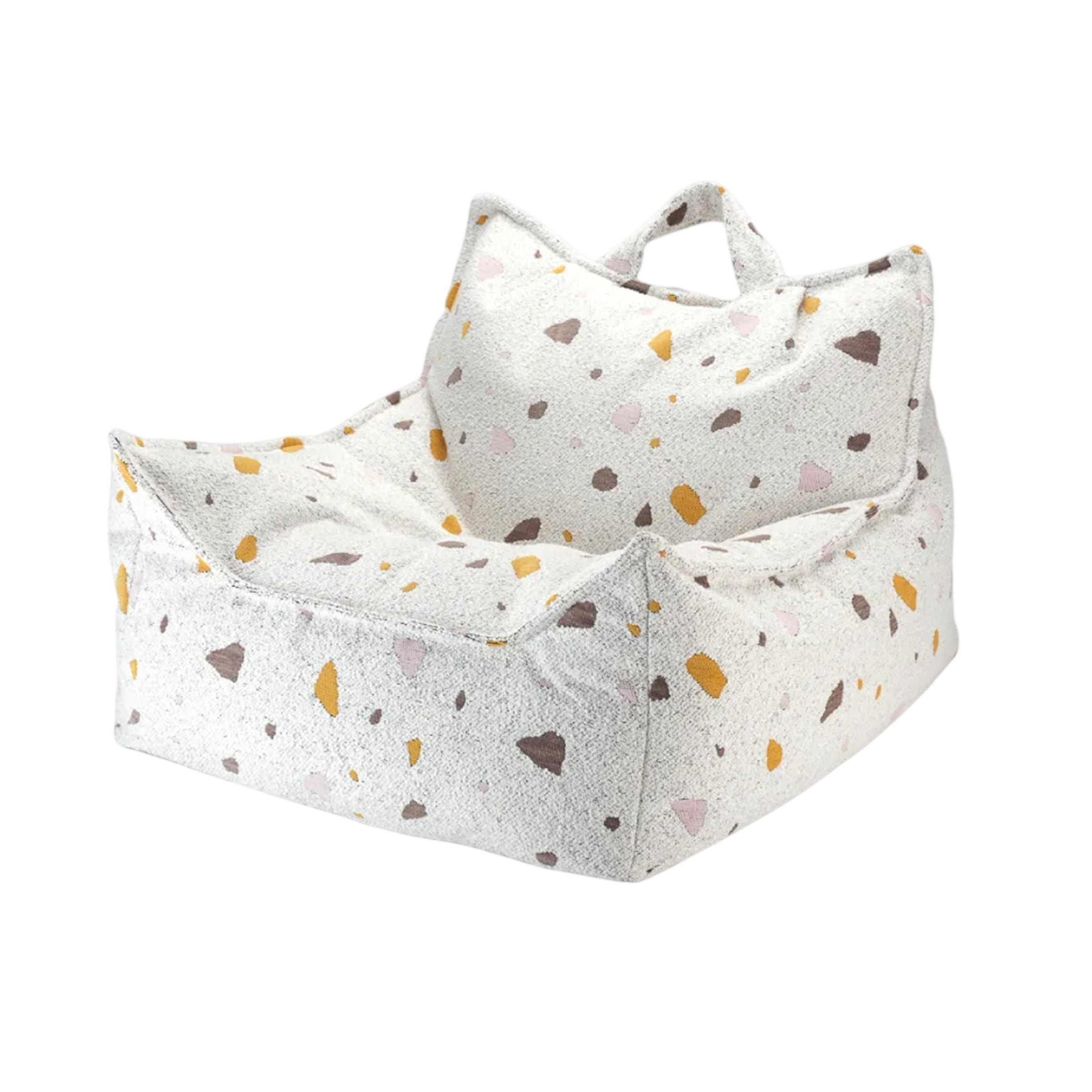 Wigiwama Sitzsack und Ottomann Set Terrazzo Marble