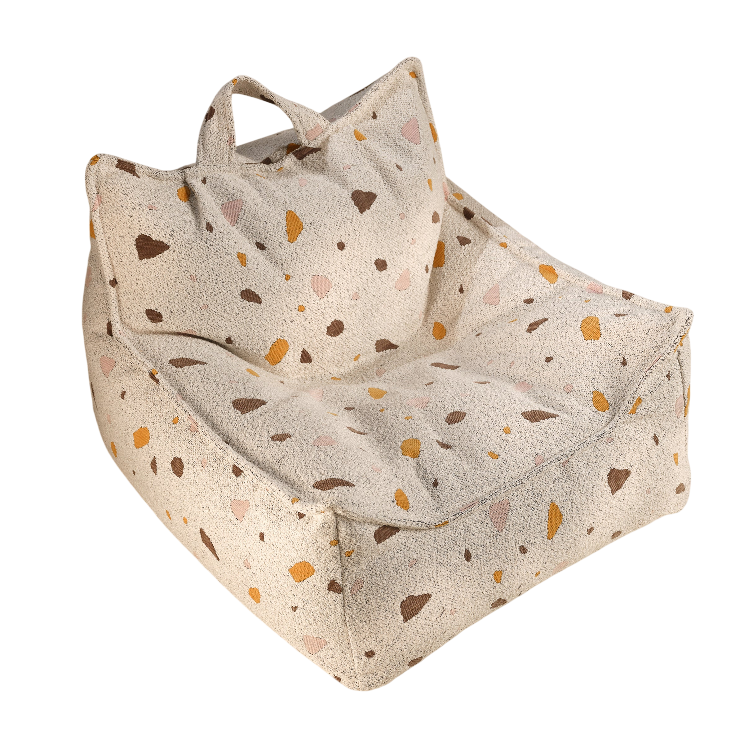 Wigiwama Sitzsack und Ottomann Set Terrazzo Marble