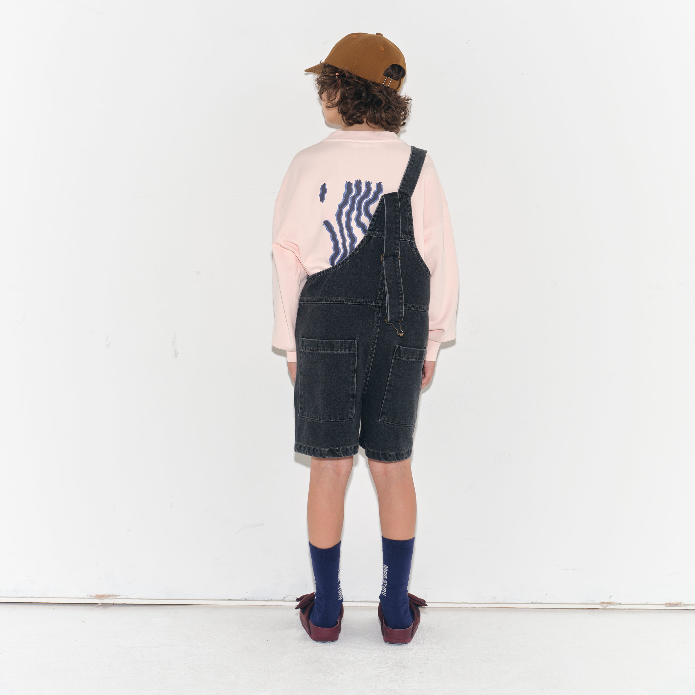 Salopette Faded Black Denim