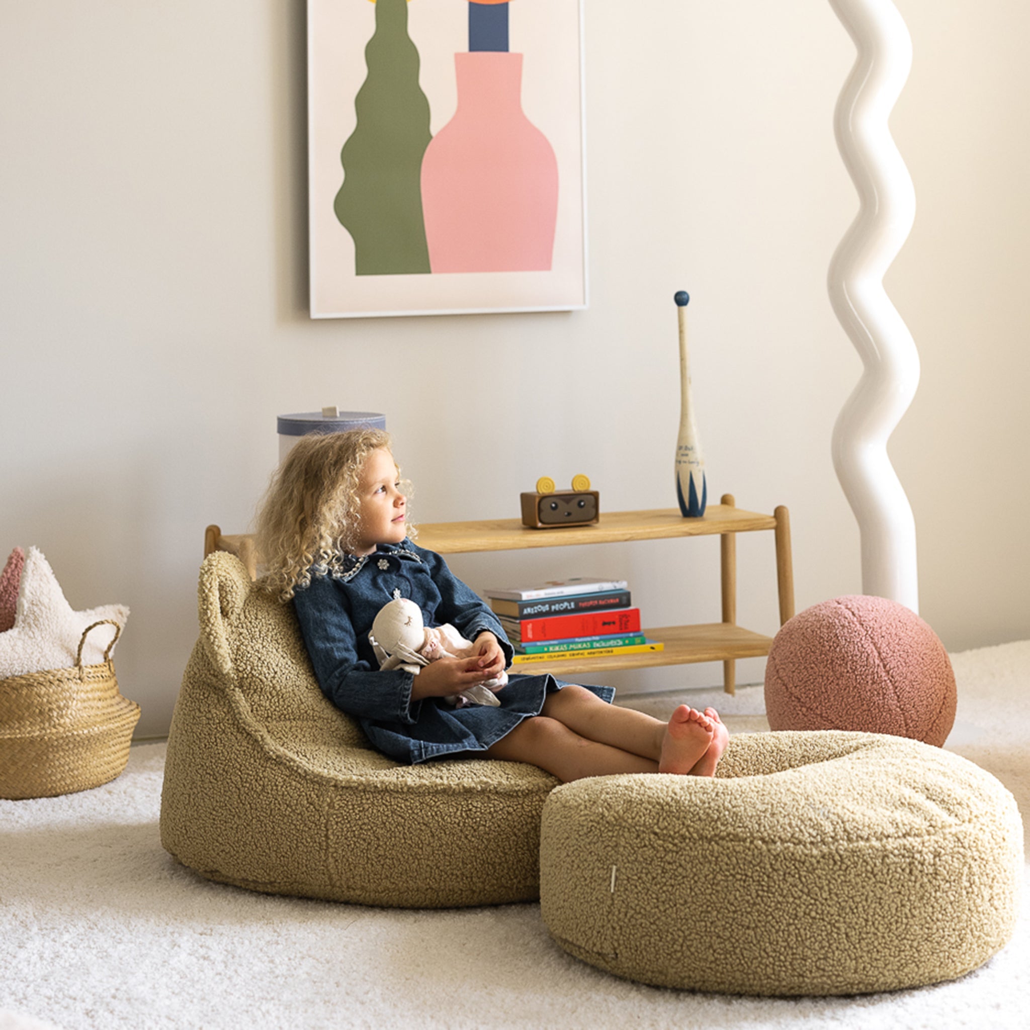 Matcha Beanbag et Ottoman Set