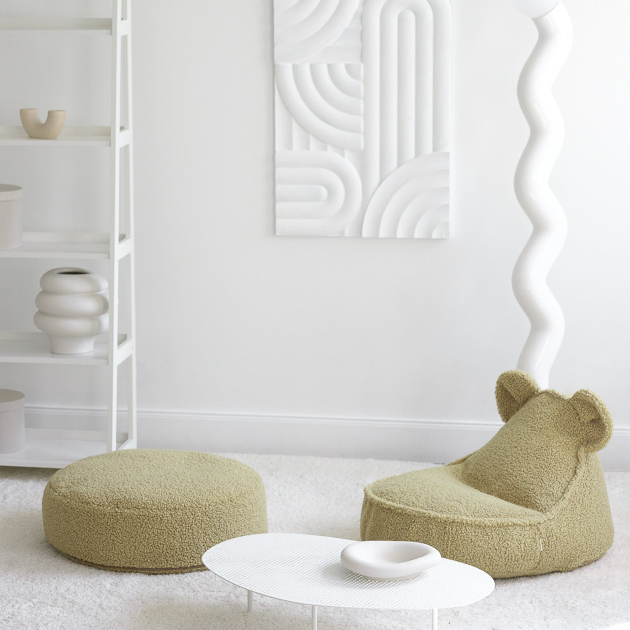 Matcha Beanbag et Ottoman Set