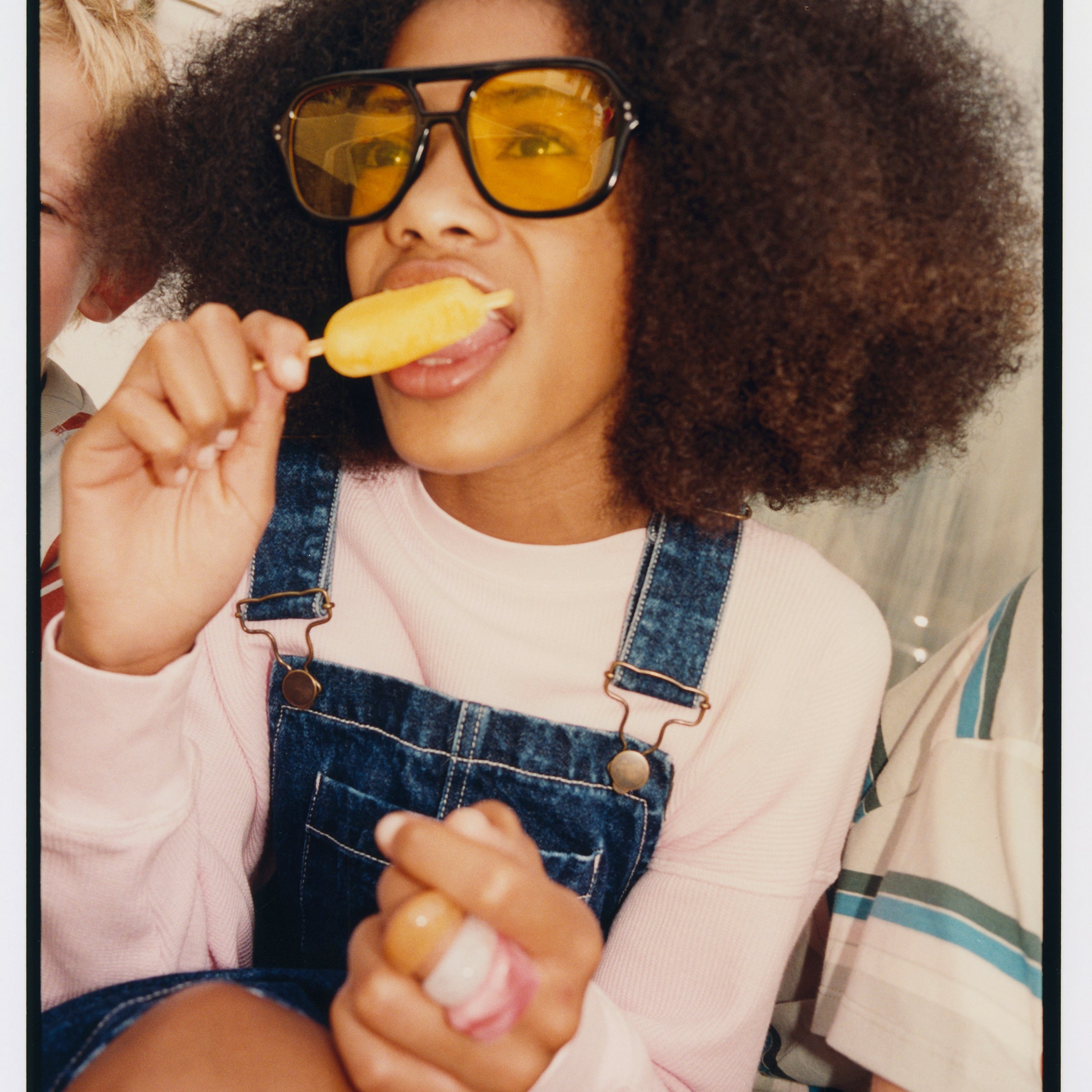 Salopette en denim délavé