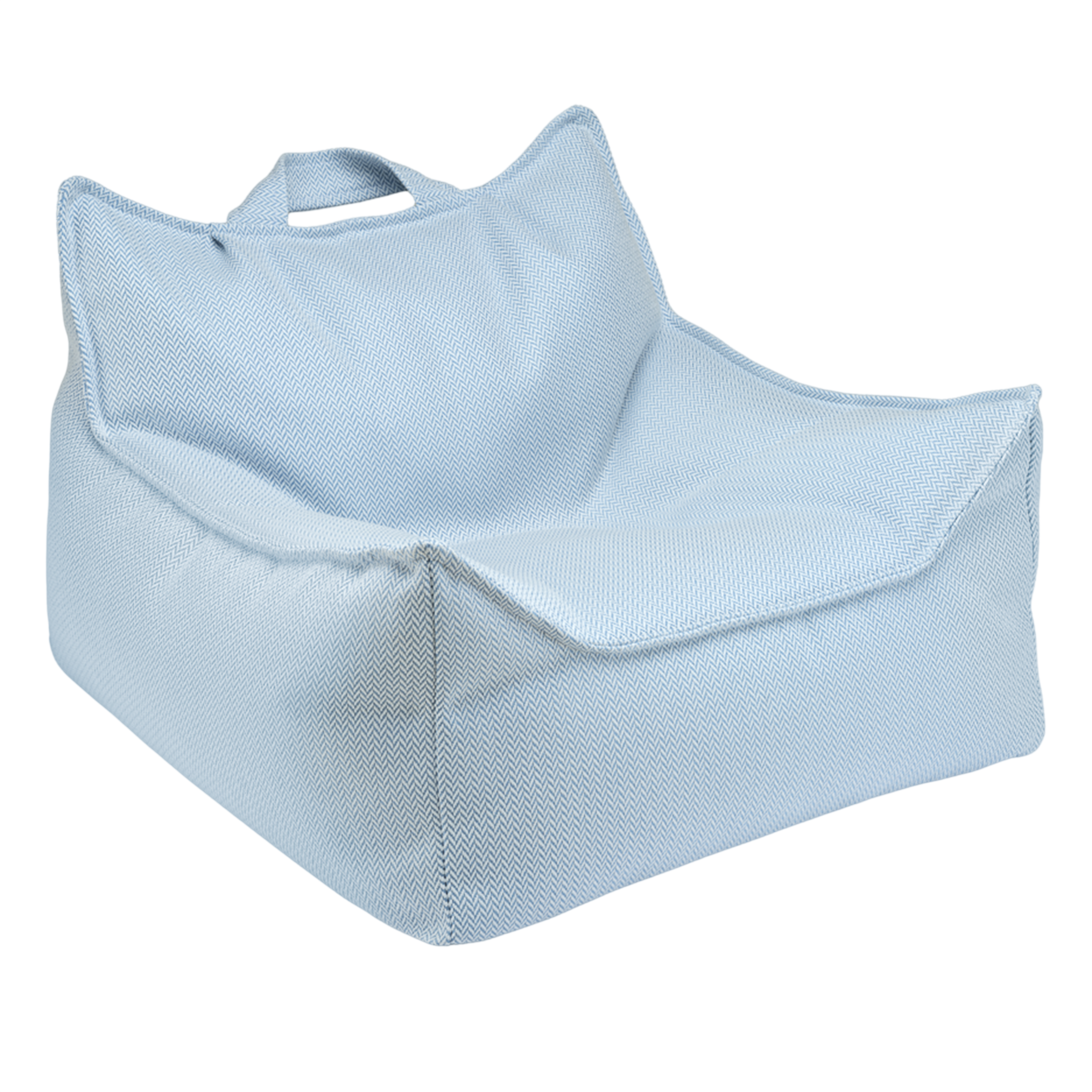 Wigiwama Beanbag and Ottoman Set Outdoor Azure
