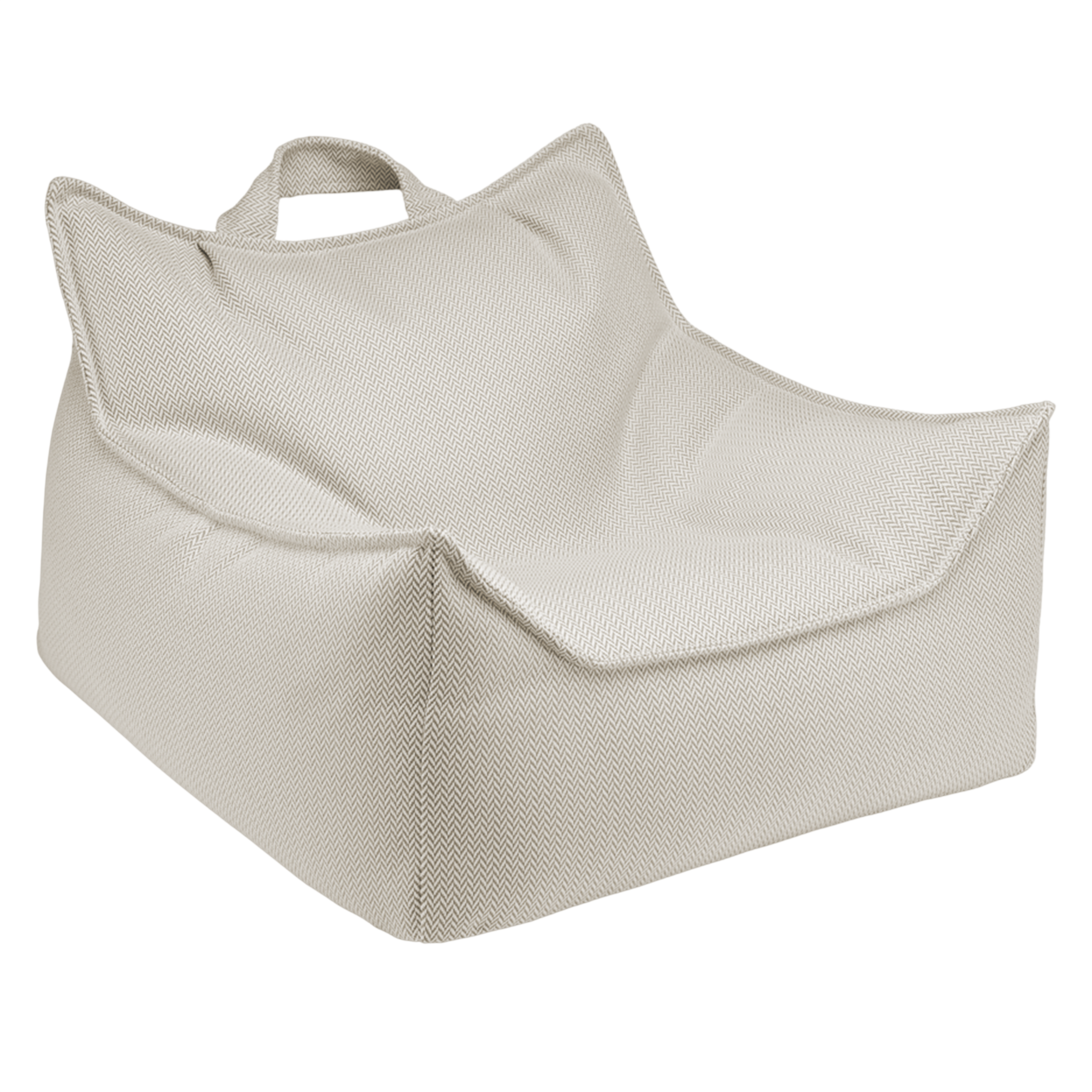 Terra Outdoor Beanbag Chair and Ottoman Set