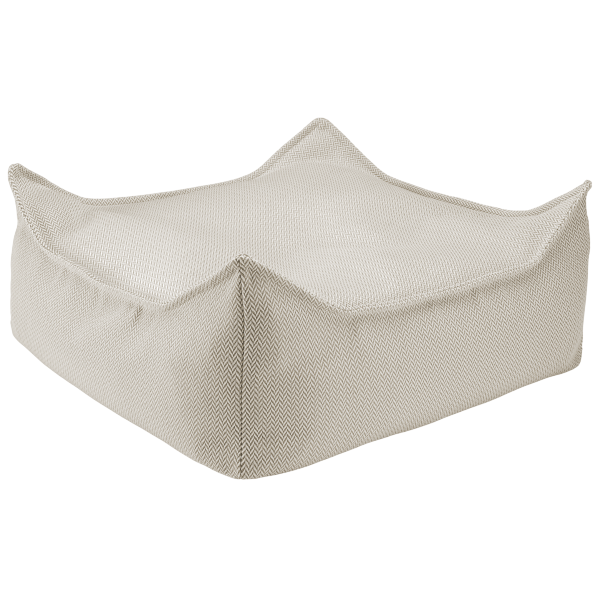 Terra Outdoor Beanbag Chair and Ottoman Set