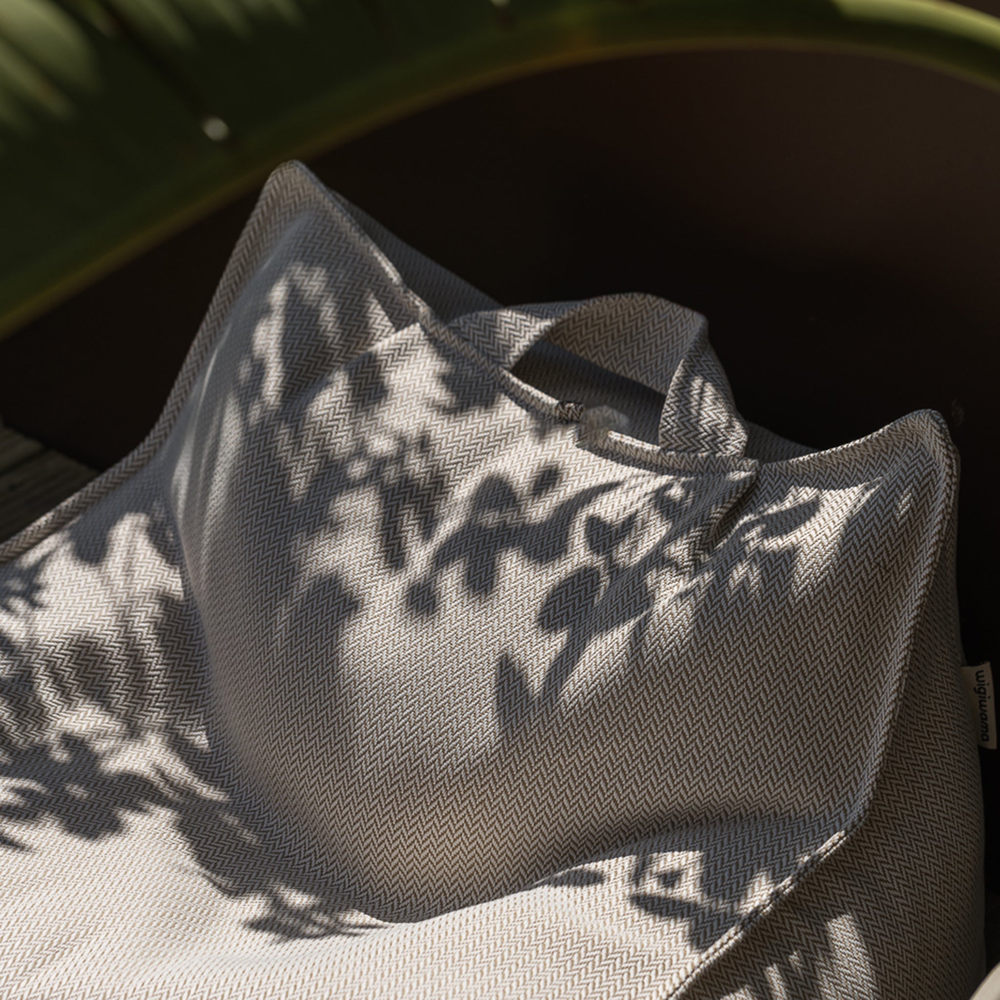 Terra Outdoor Beanbag Chair and Ottoman Set