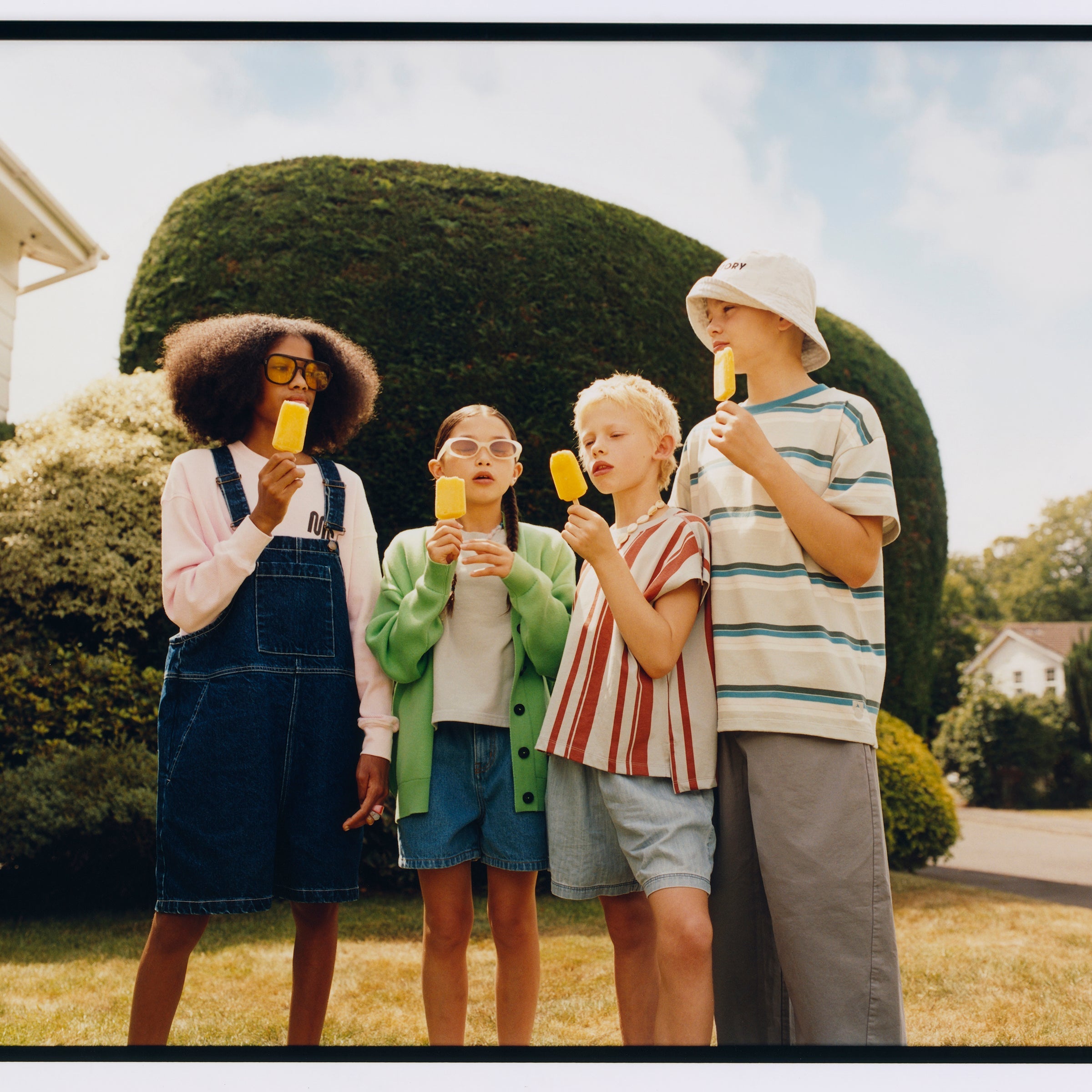 T-shirt Green Tint Stripe Jersey