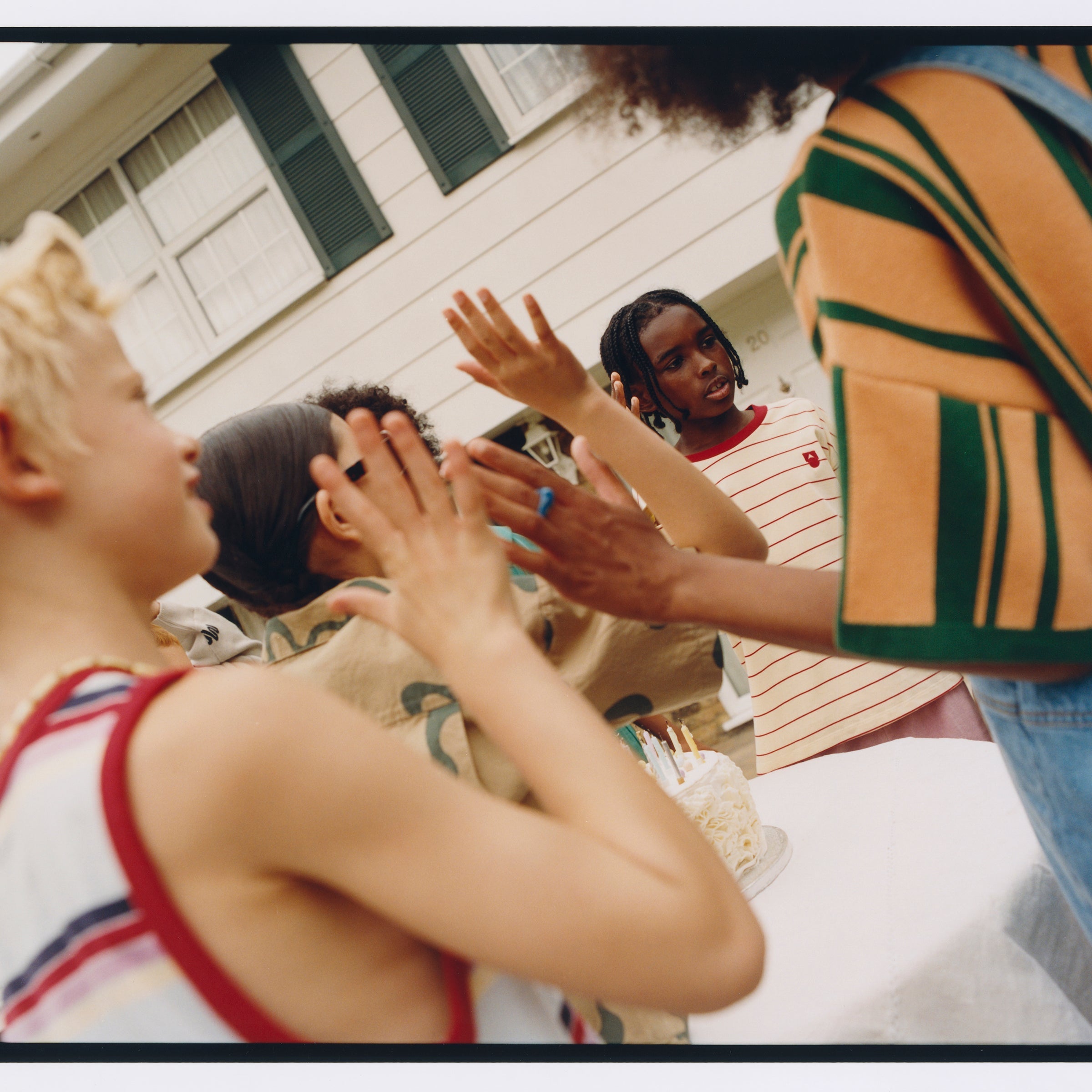 Green Peach Knit T-shirt