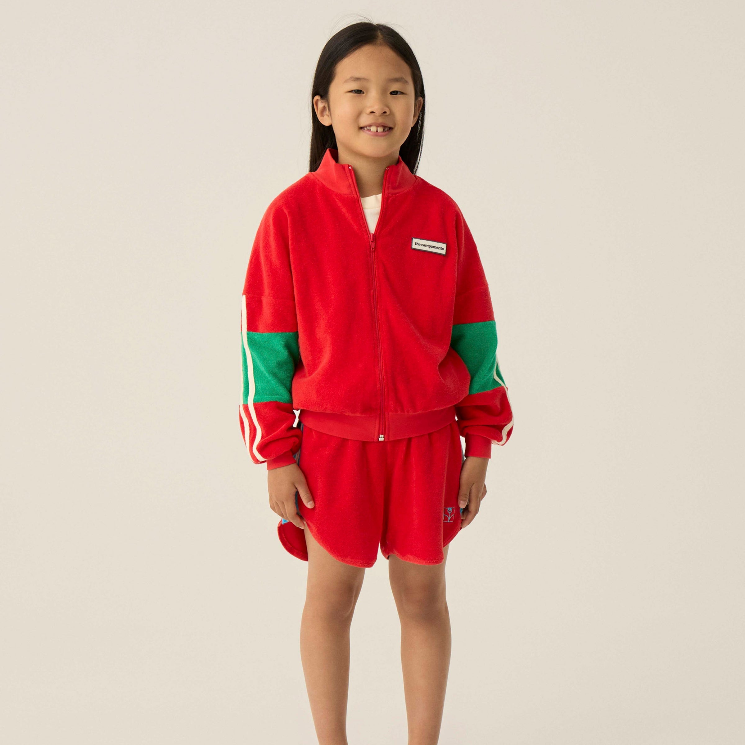 Shorts Color Block Red